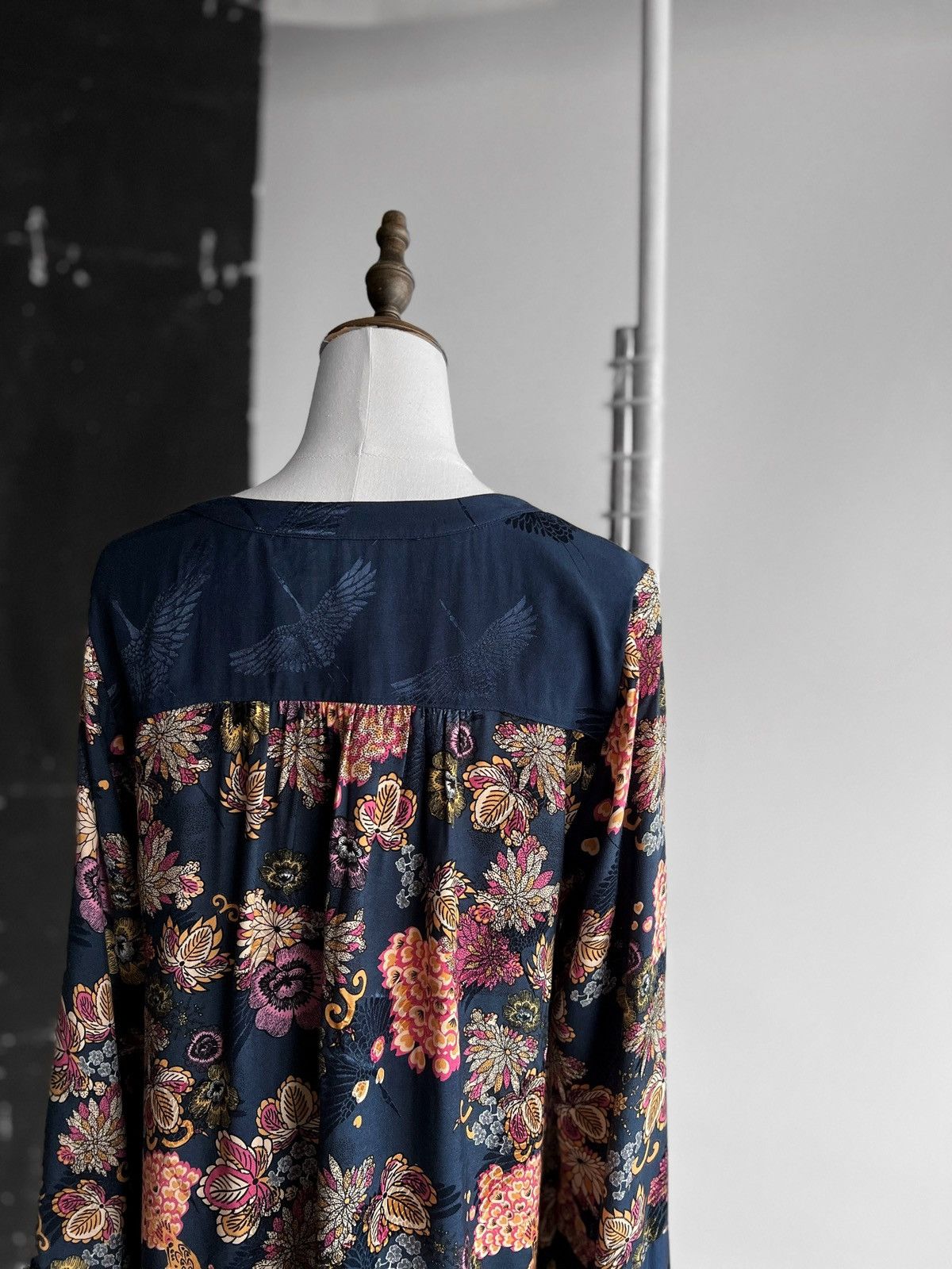 Odd Molly Odd Molly Womens Floral Long Sleeve Cute Blouse Top Shirt Size S / US 4 / IT 40 - 4 Thumbnail