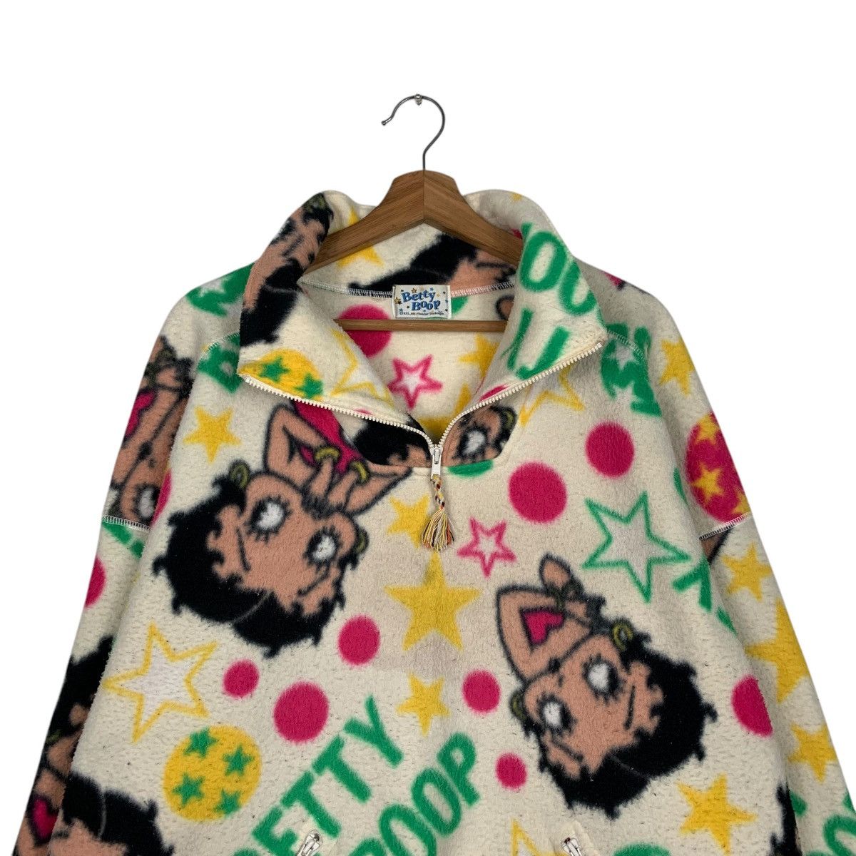 Cartoon Network BETTY BOOP Fullprint Half Zip Turtleneck Fleece #1861-C81 Size US XL / EU 56 / 4 - 10 Thumbnail