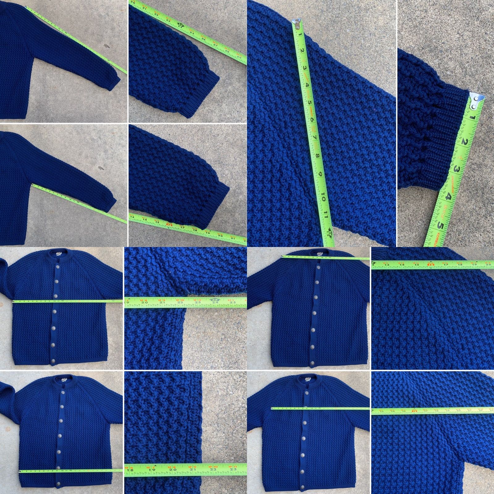 Vintage VINTAGE Sport ALM Kitzbohel-Tirol Made In Austria 100% Wool Cardigan Sweater M Blue Mens Regular Cardigan Wool Austria 100% Vintage Size M / US 6-8 / IT 42-44 - 8 Thumbnail