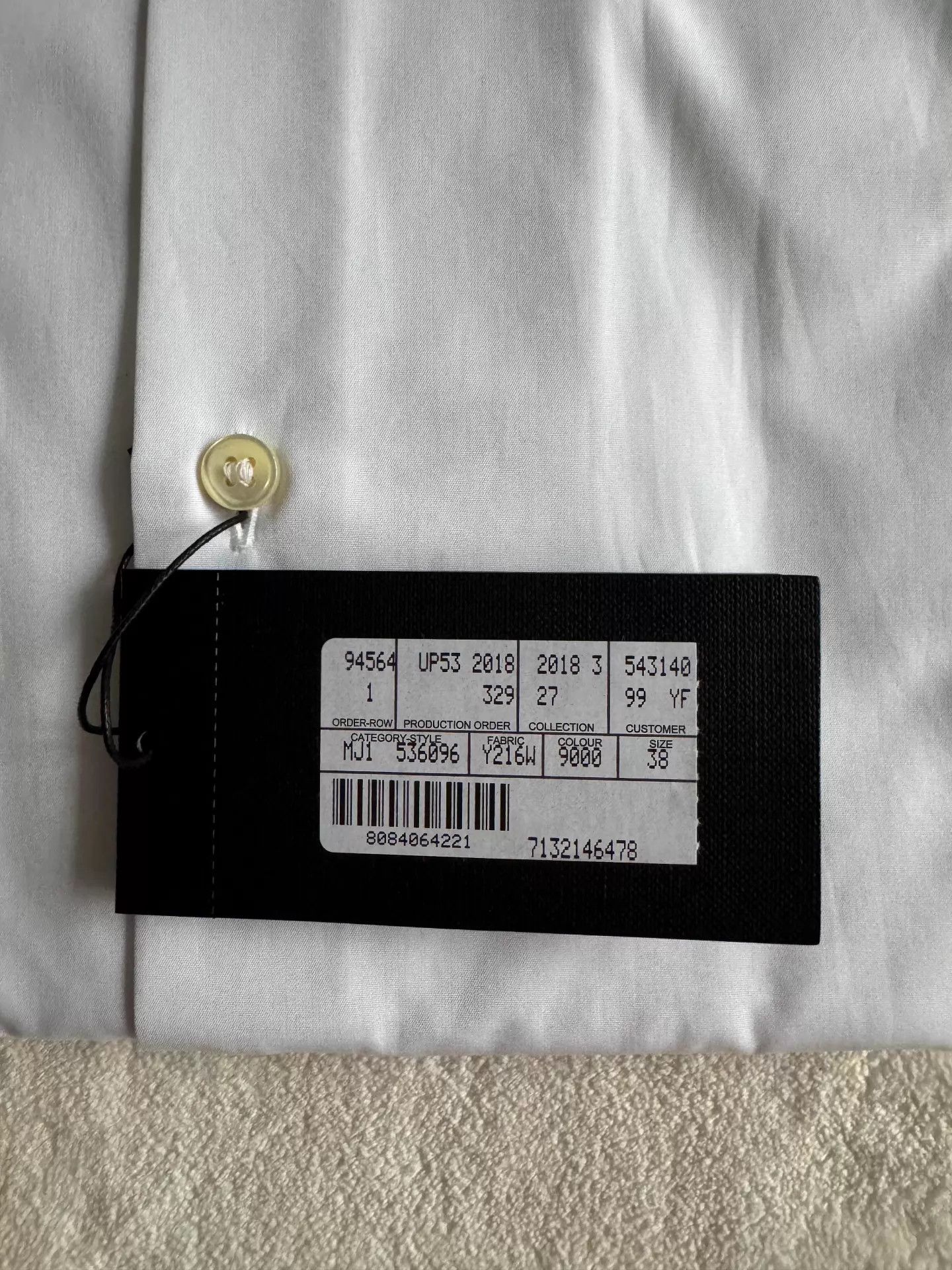 Saint Laurent Paris Saint Laurent Men's White Shirt Ｑ23 Size US M / EU 48-50 / 2 - 4 Thumbnail