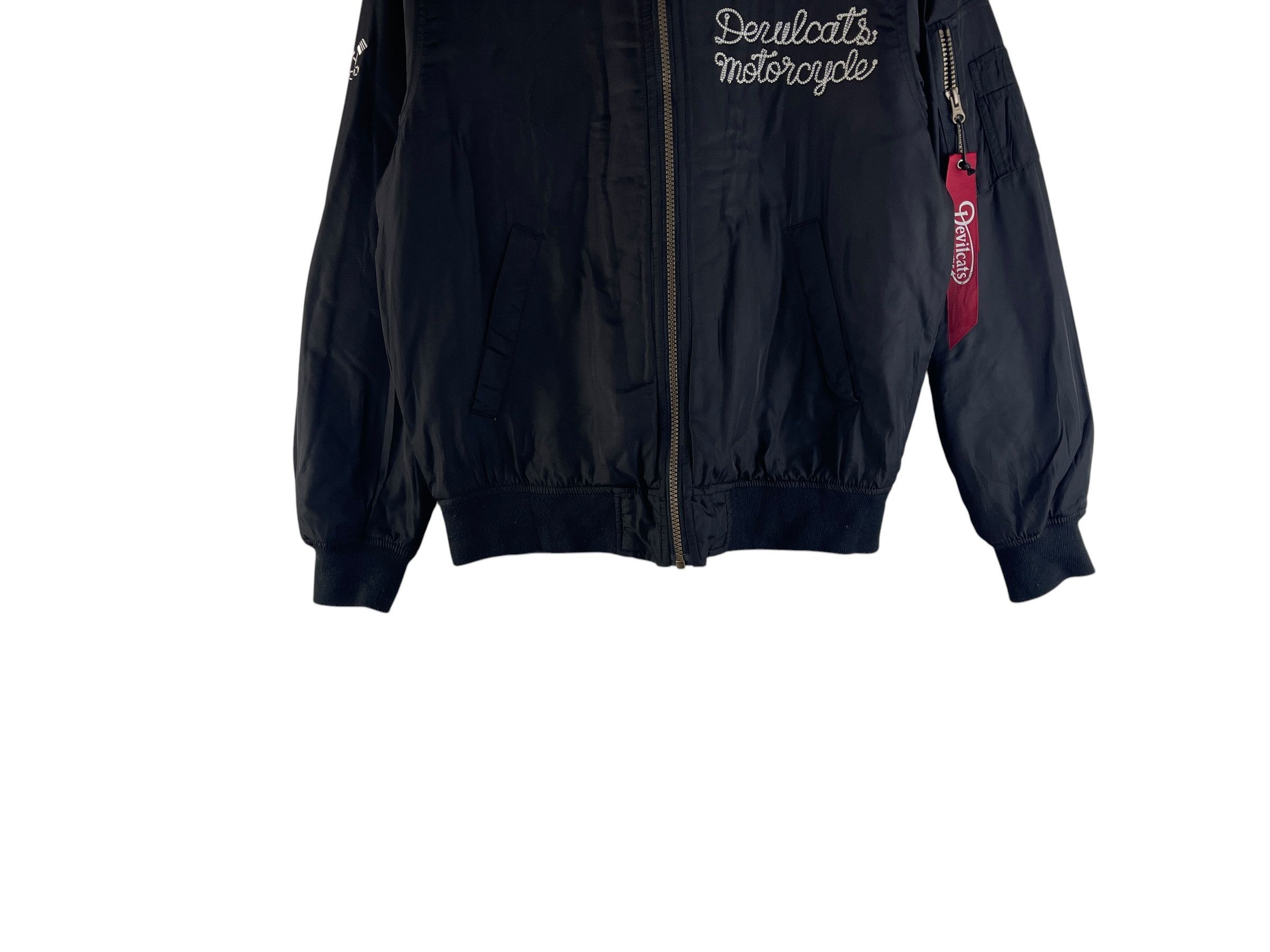 Japanese Brand Devilcats Motorcycle MA-1 Bomber Jacket Streetwear Biker Size US M / EU 48-50 / 2 - 8 Thumbnail