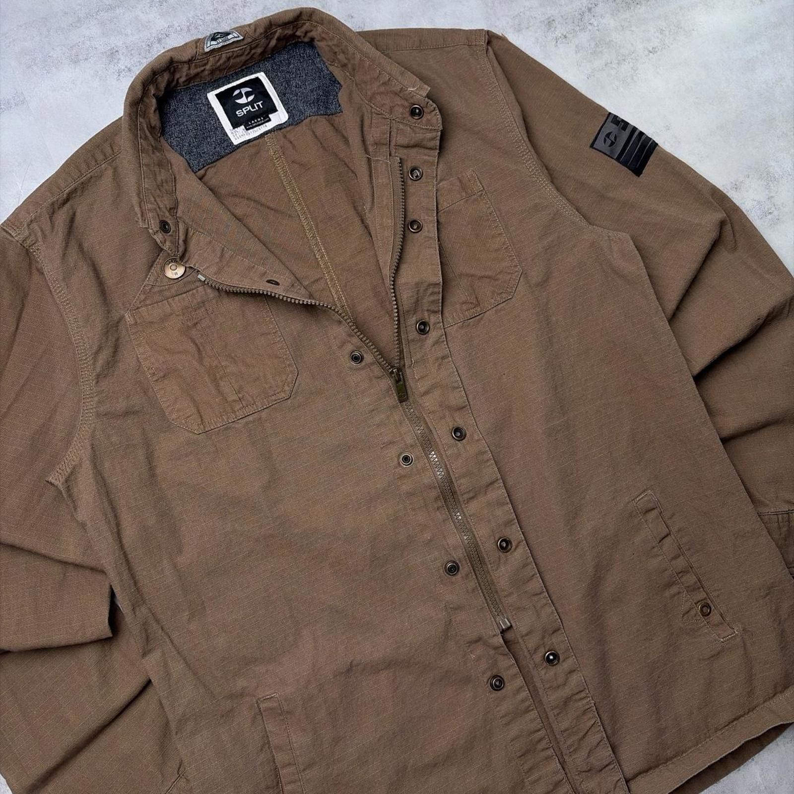 Billabong Y2K Brown Split Surfwear Grunge Lightweight Bomber Jacket Size US L / EU 52-54 / 3 - 4 Thumbnail