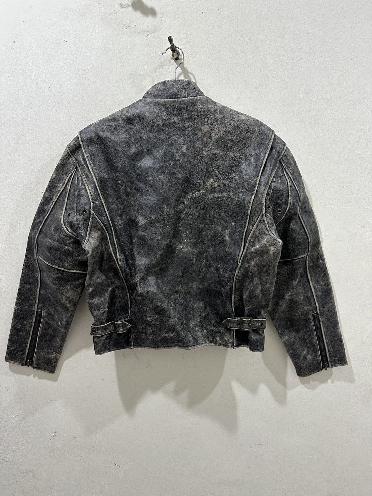 Japanese Brand VTG Genuine Leather Motorcycles Distress Jacket Size US L / EU 52-54 / 3 - 11 Thumbnail