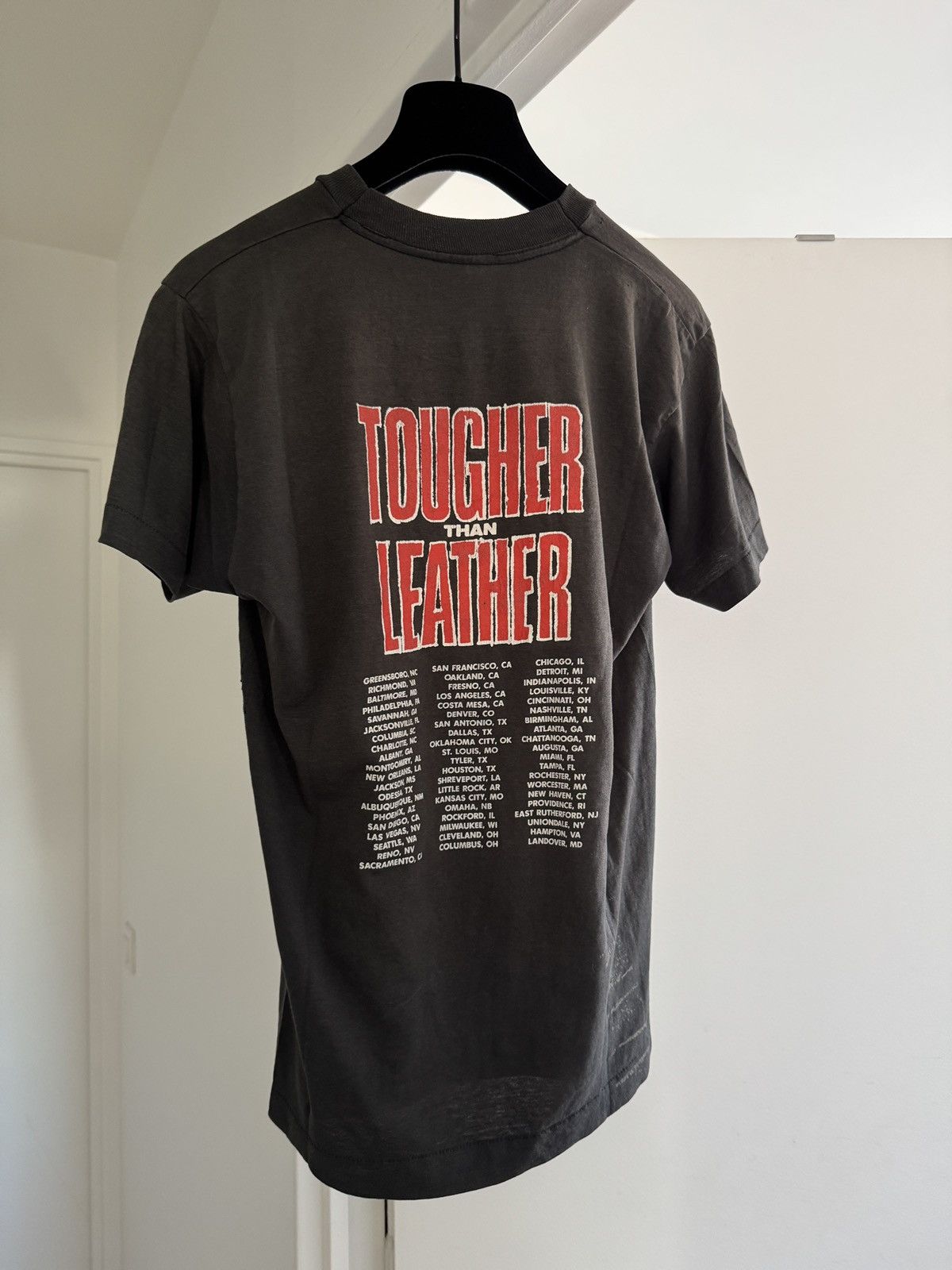 RUN DMC *RARE* VINTAGE 80s 1989 RUN DMC US TOUR TOUGHER THAN LEATHER Size US M / EU 48-50 / 2 - 5 Thumbnail
