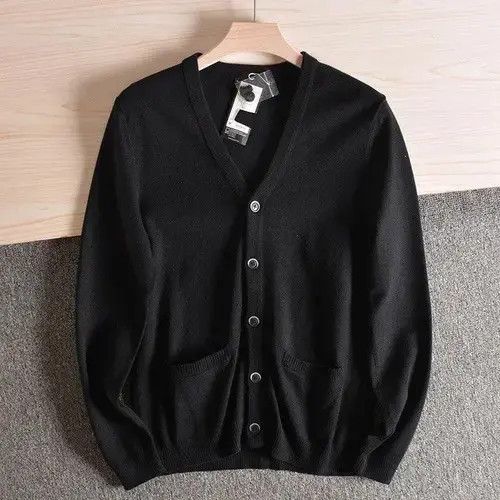 VIBE New Collection Cool Fancy Black Cardigan Size US M / EU 48-50 / 2 - 1 Thumbnail