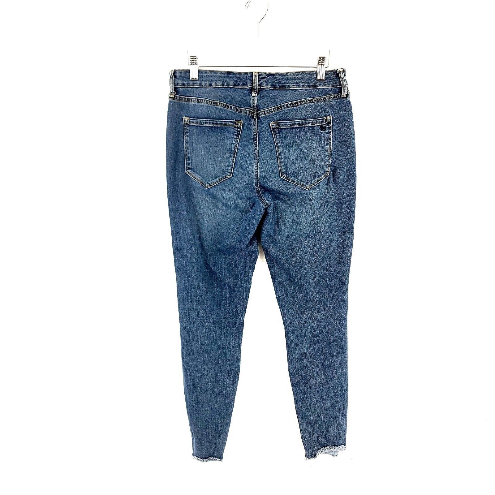 Jessica Simpson Jessica Simpson High Rise Skinny Ankle Blue Denim Mid Rise J Size 30" / US 8 / IT 44 - 3 Thumbnail