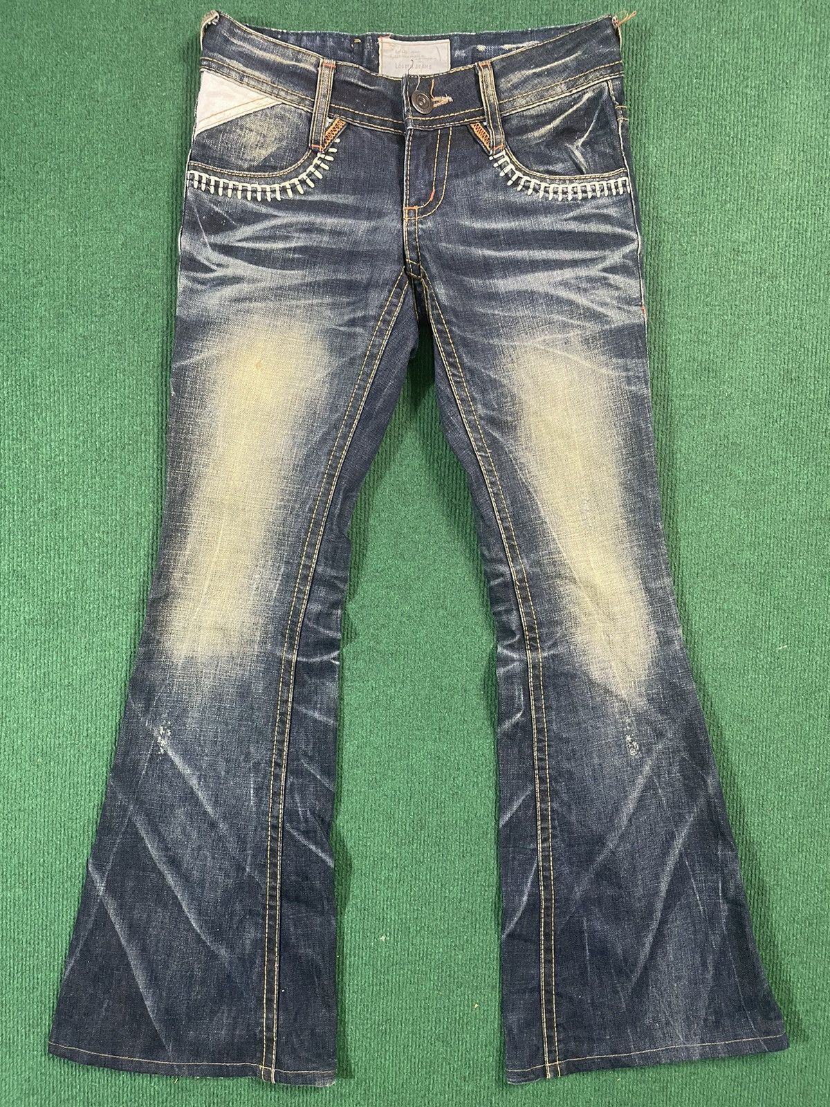 Japanese Brand Distressed Lolita Japanese Jeans Flair Cut Size US 30 / EU 46 - 6 Thumbnail