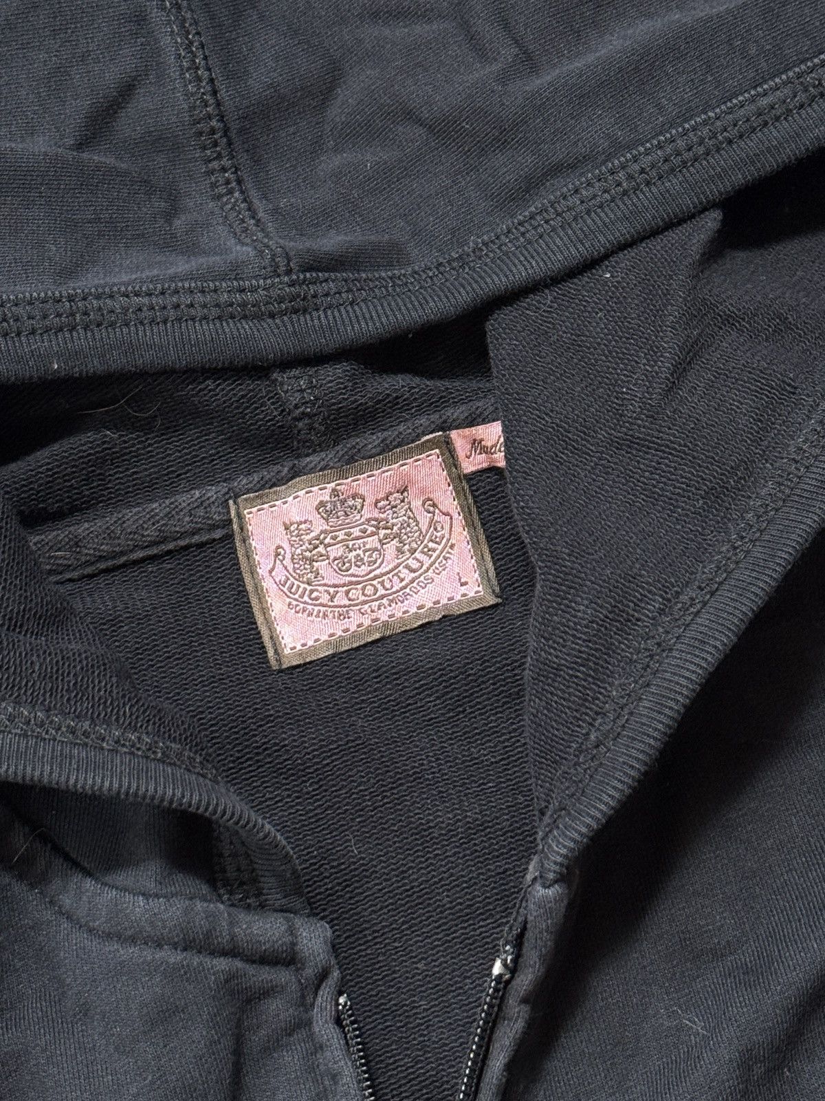 Juicy Couture VINTAGE JUICY COUTURE 2000s SMILE ZIP UP HOODIE Size L / US 10 / IT 46 - 3 Thumbnail