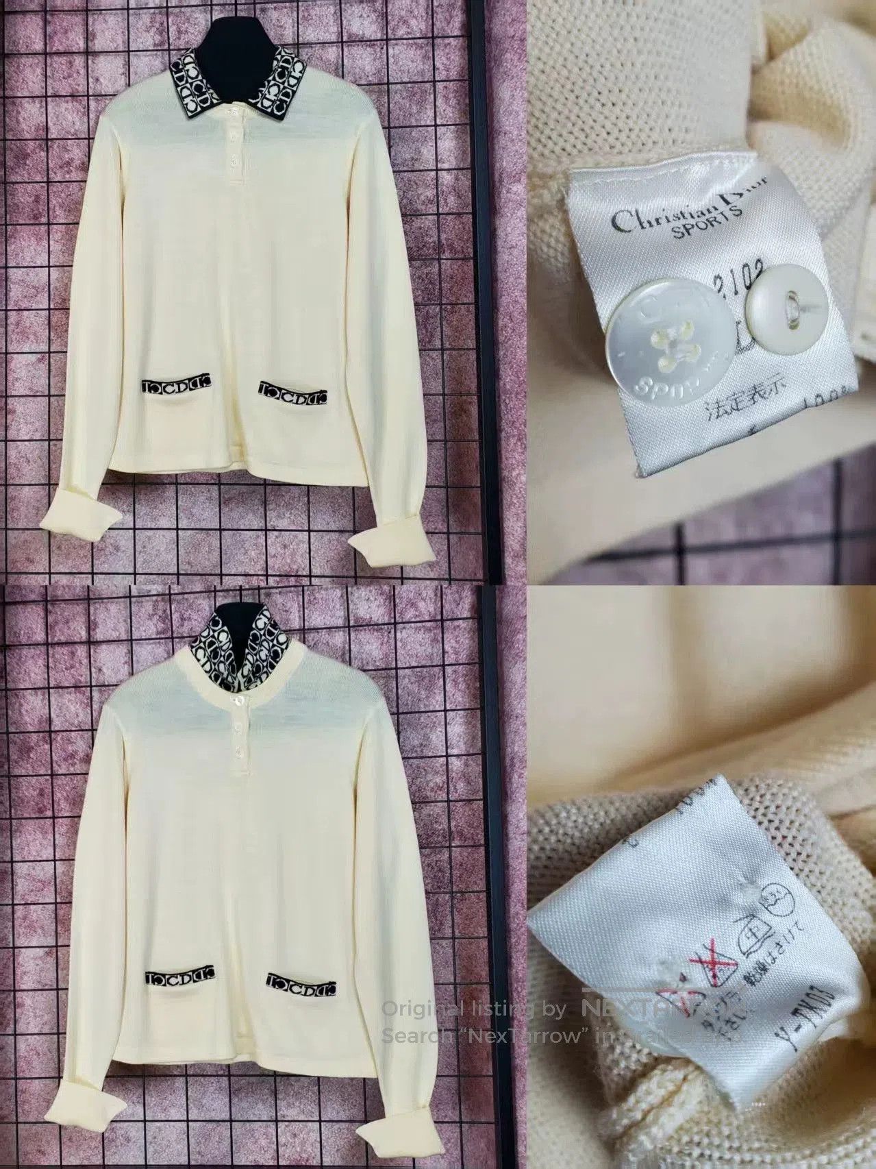 Dior dior vintage wool sweater with detachable collar. Size US L / EU 52-54 / 3 - 2 Thumbnail