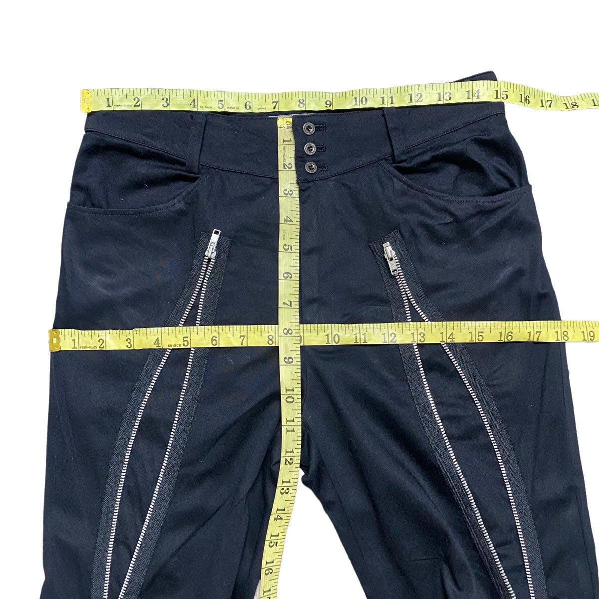 Japanese Brand ATELIER BOZ Long Zipper Gothic Flare Trouser Size 29" - 14 Thumbnail