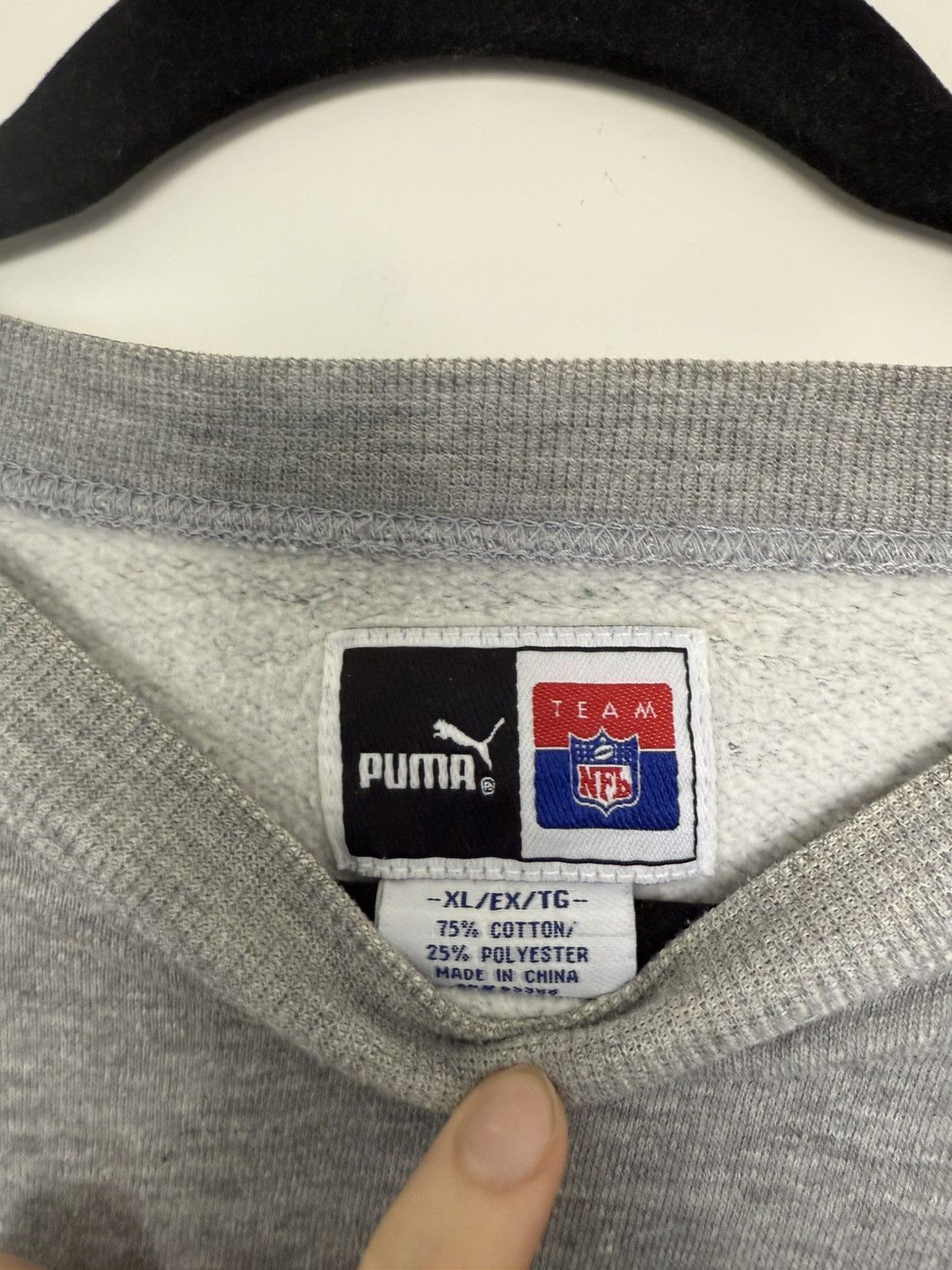 Puma Vintage NY Jets Puma Sweatshirt Size US XL / EU 56 / 4 - 4 Thumbnail