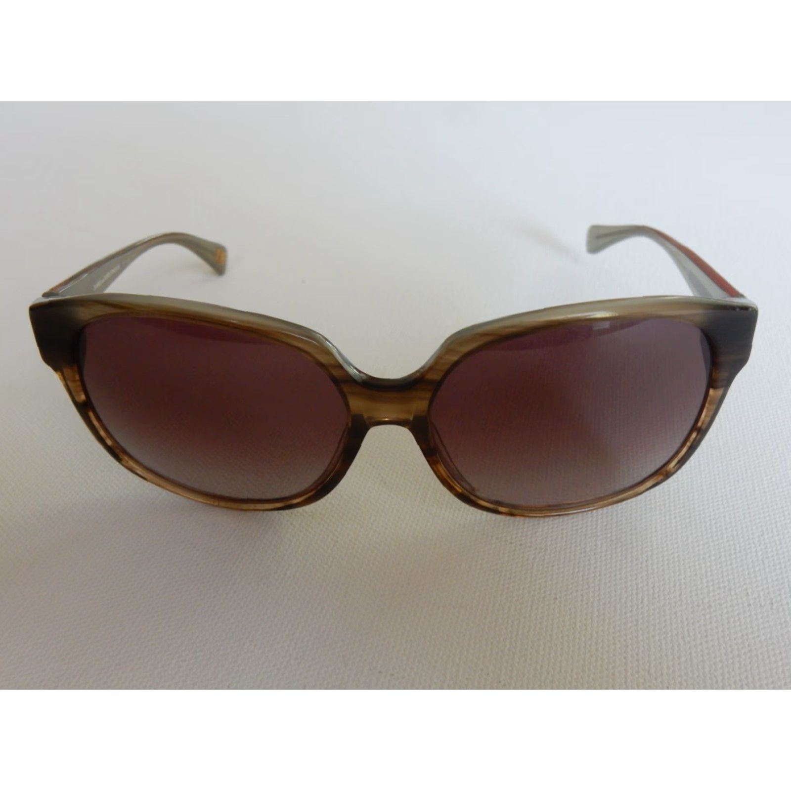 Diane von Furstenberg VINTAGE Diane von Furstenberg Sunglasses Women 58mm Brown Gray Small Scratched Retro Size ONE SIZE - 2 Thumbnail