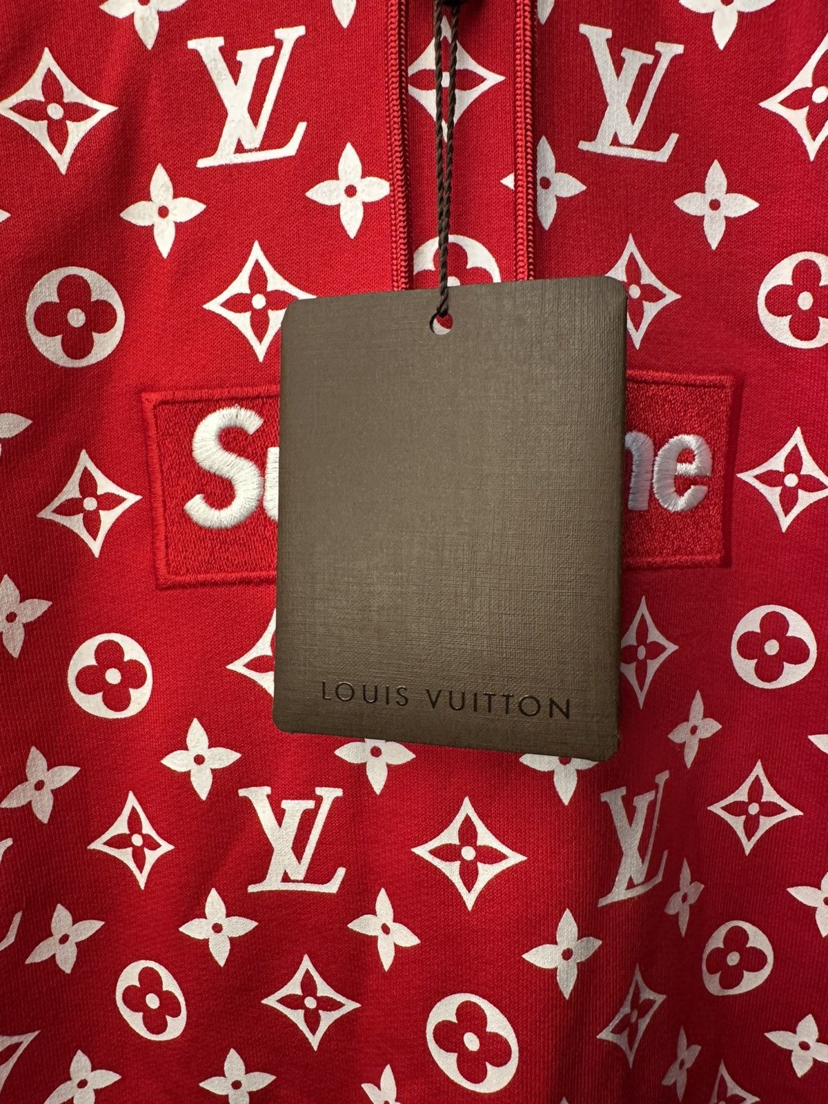Louis Vuitton × Supreme Louis Vuitton Supreme Box Logo Hoodie Size US S / EU 44-46 / 1 - 6 Thumbnail