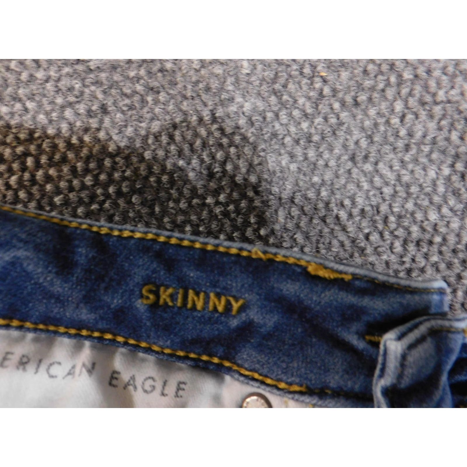 Vintage VINTAGE? No. American Eagle Jeans Mens 28x32 Blue Next Level Flex Skinny Distressed Stretch Shirt? Size US 28 / EU 44 - 6 Thumbnail