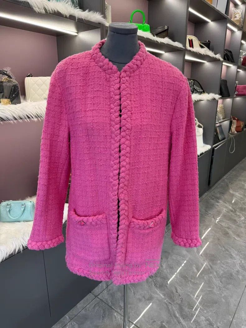 Valentino Valentino Rose pink sheep coat coat Size XS / US 0-2 / IT 36-38 - 2 Thumbnail