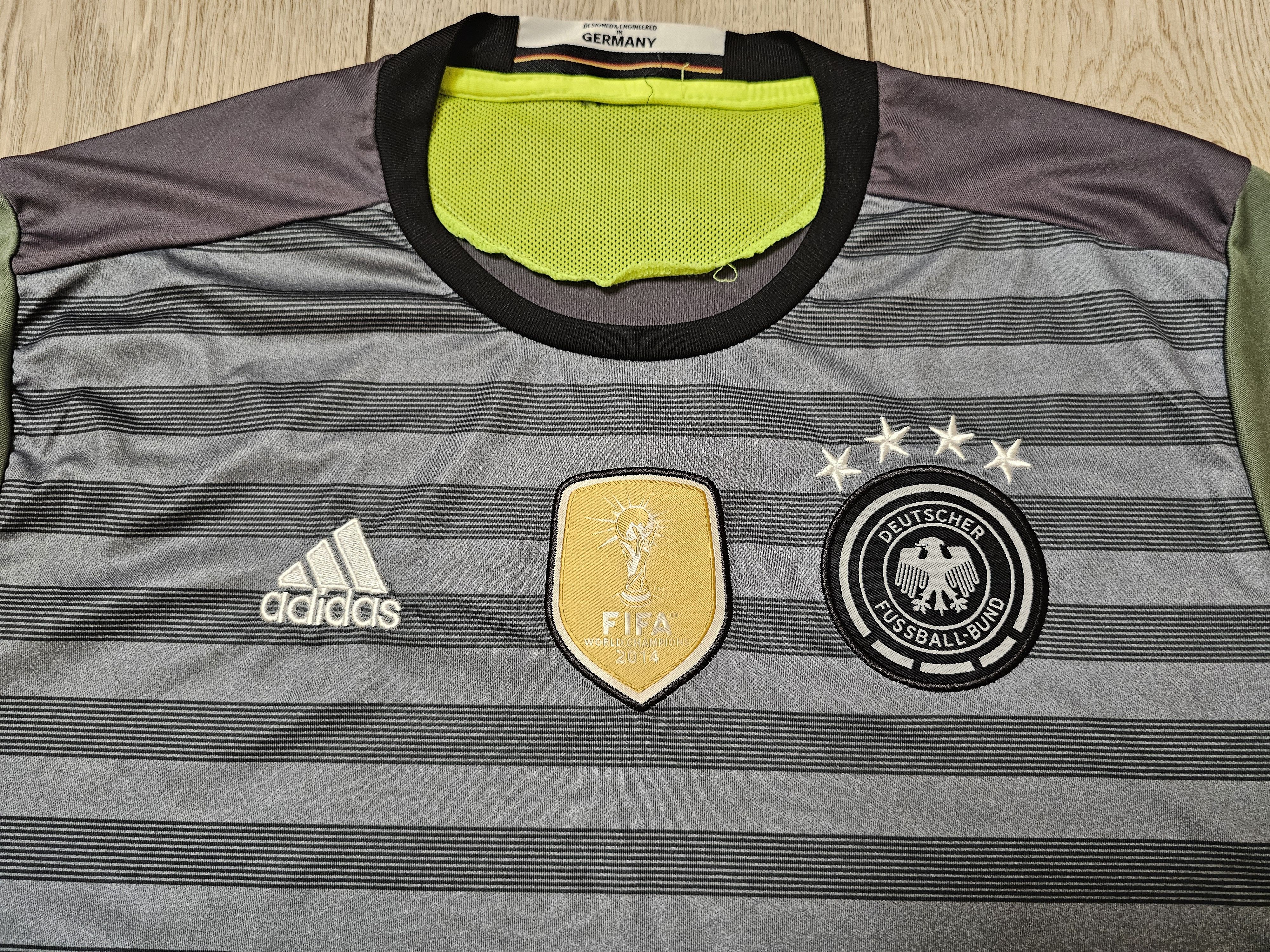 Adidas GERMANY 2016 2017 AWAY FOOTBALL SHIRT SOCCER JERSEY L/XL Size US L / EU 52-54 / 3 - 3 Thumbnail