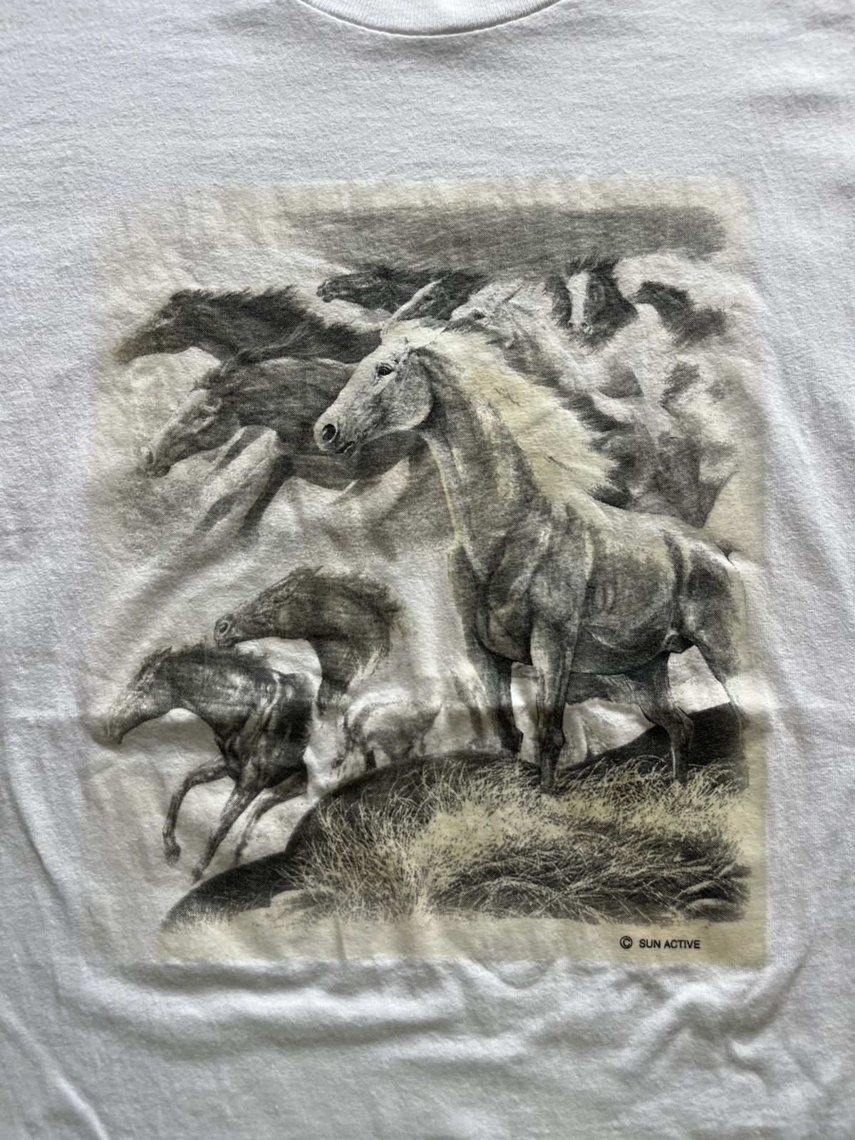 Vintage Vintage Horses SUN ACTIVE Tshirt Size US L / EU 52-54 / 3 - 5 Thumbnail