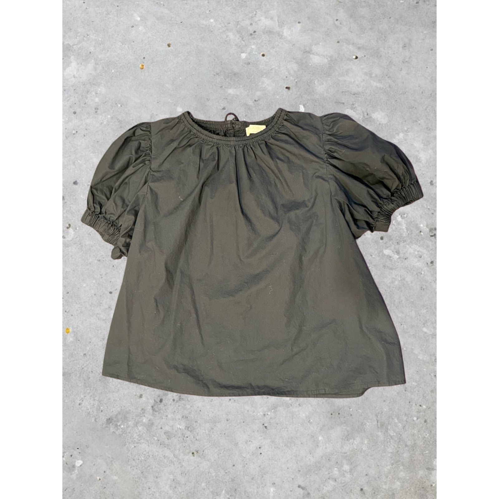 Ulla Johnson Ulla Johnson Puff-Sleeve Cotton Top – Black, Size 8 Size M / US 6-8 / IT 42-44 - 1 Thumbnail