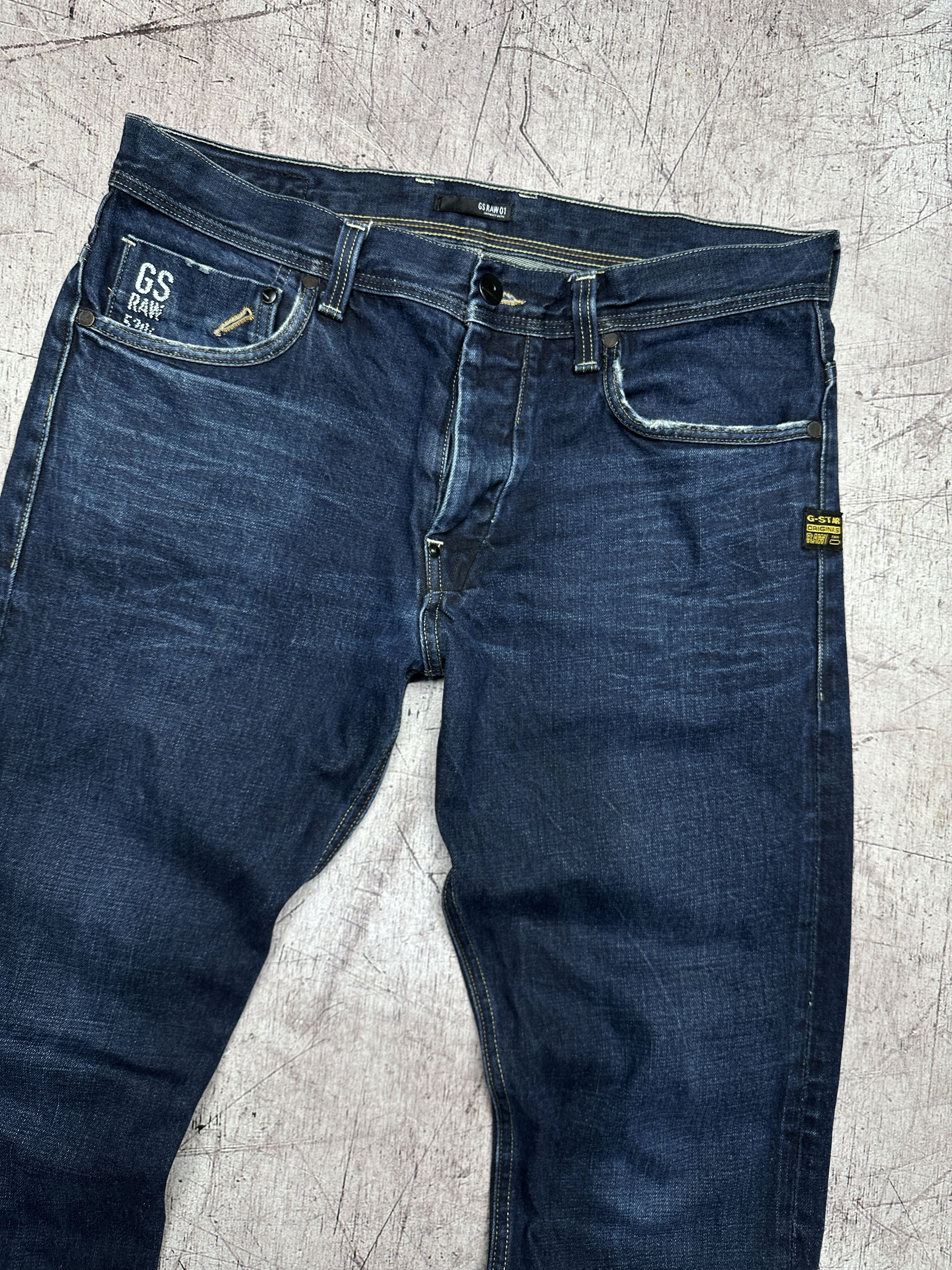 G-Star G Star Raw Mens Attacc Straight Denim Pants Jeans Size US 36 / EU 52 - 5 Thumbnail