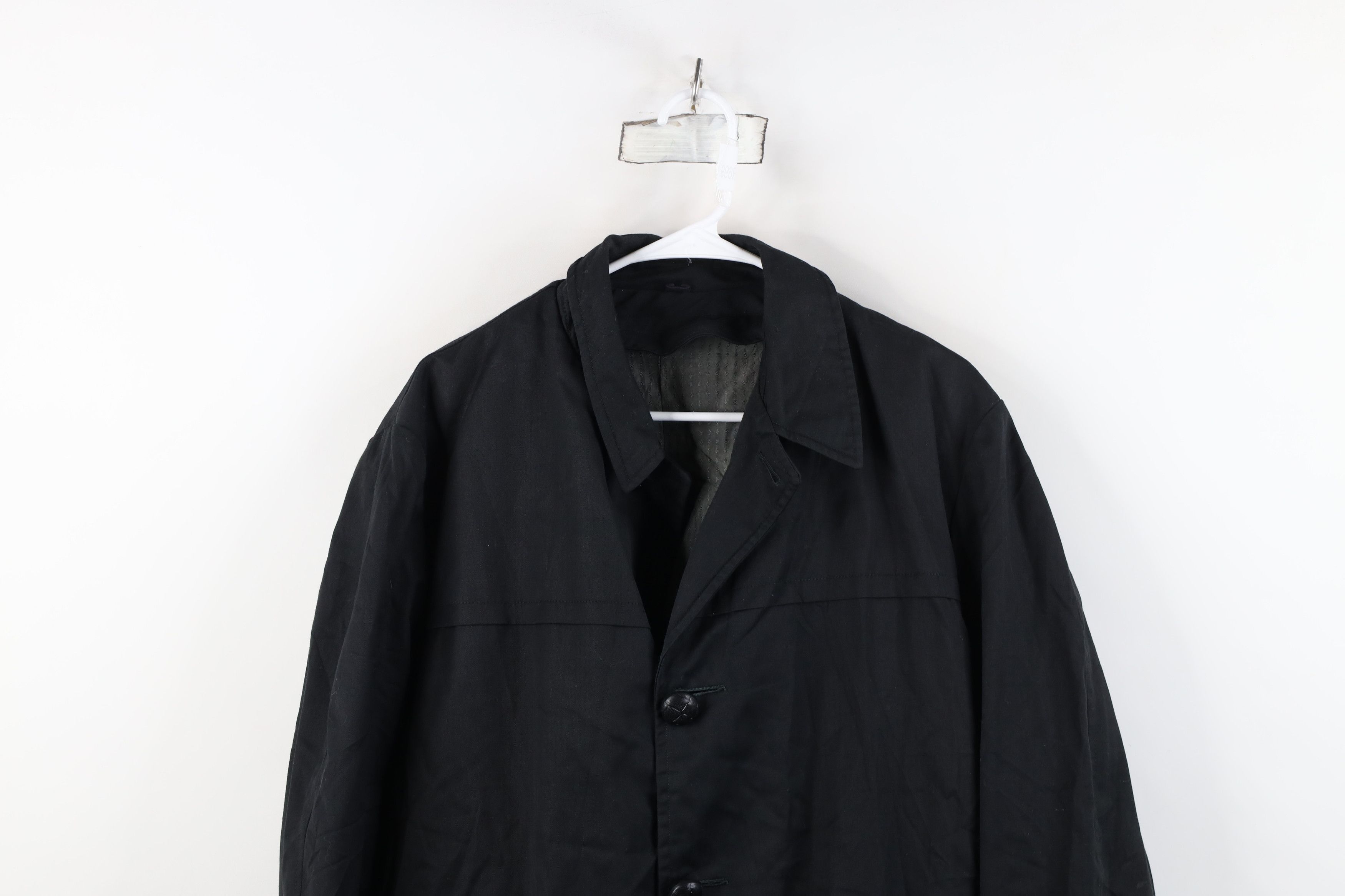 Vintage Vintage 60s 70s Streetwear Striped Trench Coat Rain Jacket Size US XL / EU 56 / 4 - 2 Thumbnail