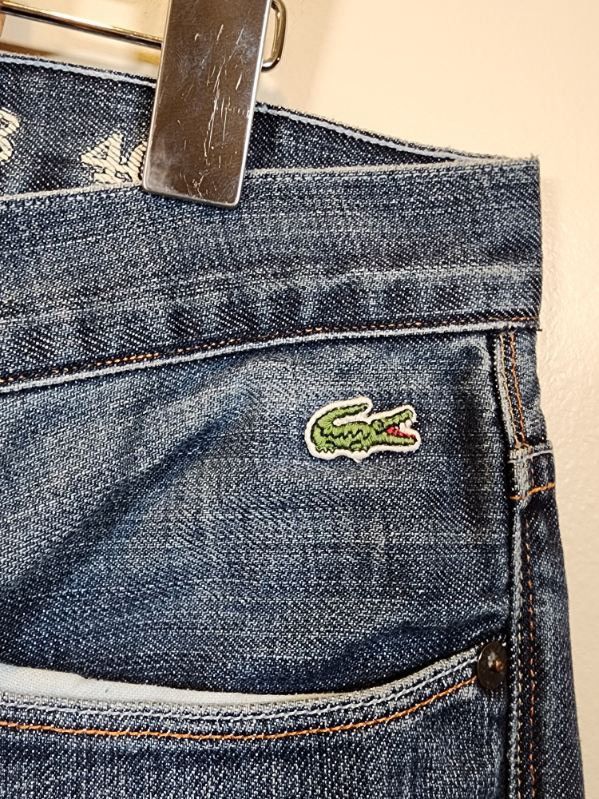 Lacoste Lacoste Small Logo Navy Denim Jeans Size US 33 - 3 Thumbnail