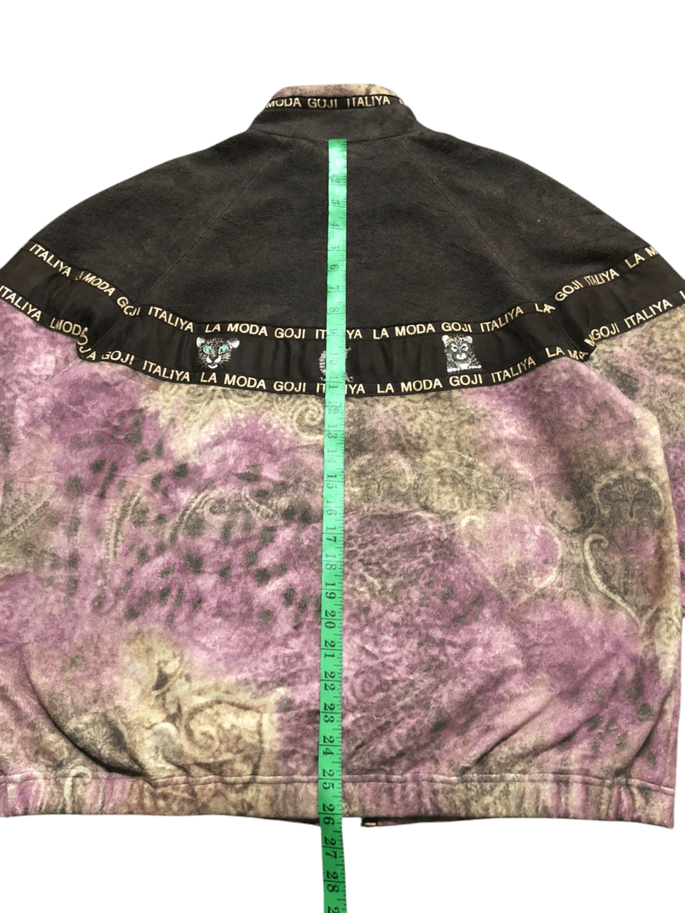Japanese Brand Vintage La Moda Goji Full print Fleece Zipper Jacket Size L / US 10 / IT 46 - 13 Thumbnail