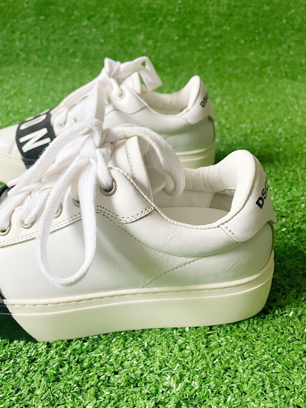 Dsquared2 Dsquared ICON Women Leather Sneakers Big Logo High Sole 36 Size US 6 / IT 36 - 2 Thumbnail