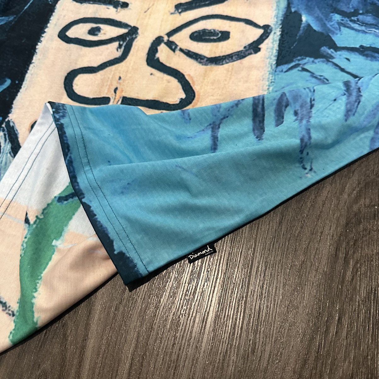 Diamond Supply Co. × Jean-Michel Basquiat Brand NWT Rare Basquiat & Warhol Diamond Supply Co AOP Shirt Size US XL / EU 56 / 4 - 5 Thumbnail