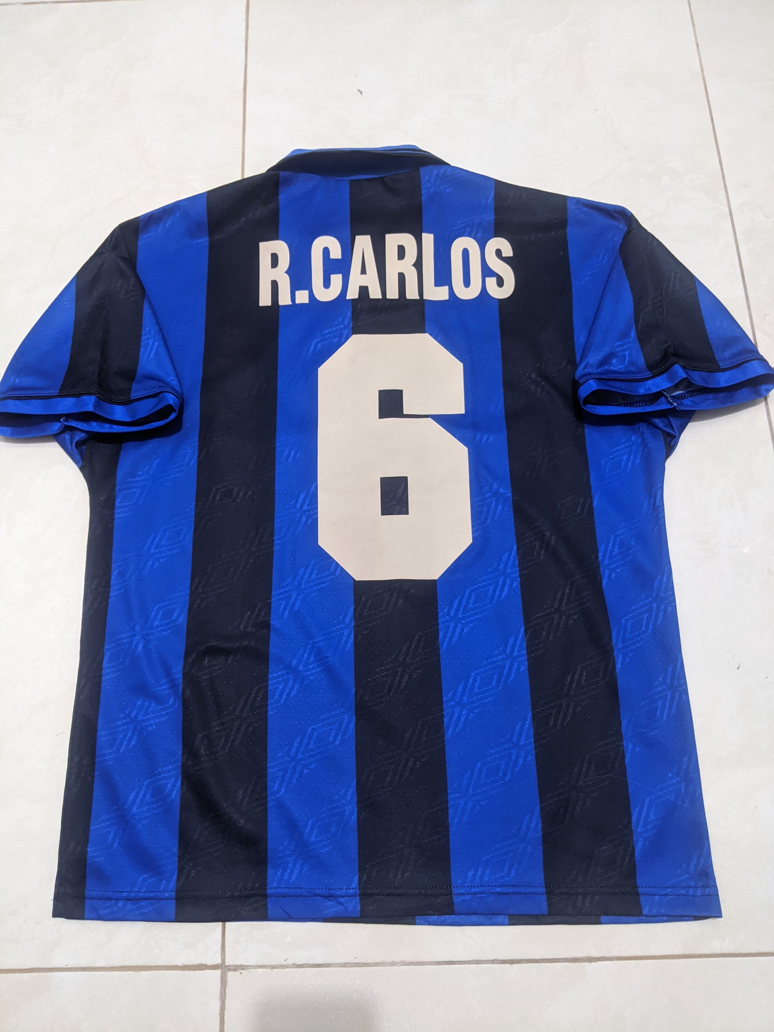 Umbro inter Milan home 1995-96 Roberto carlos football shirt Size US M / EU 48-50 / 2 - 2 Thumbnail