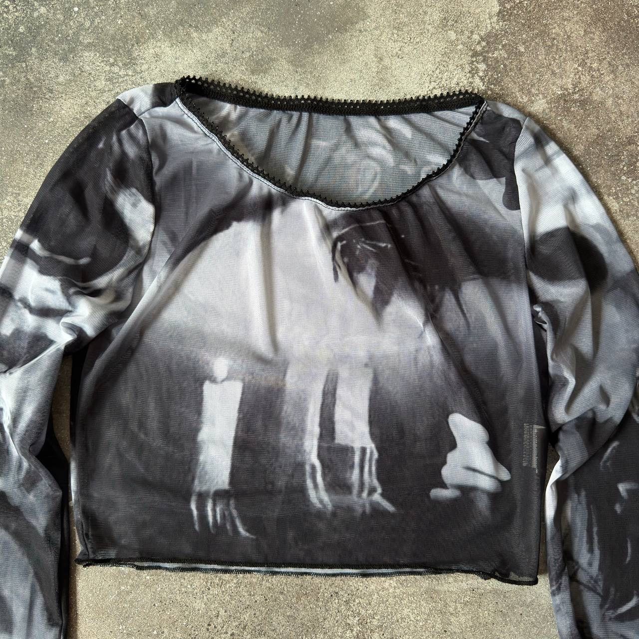 Hysteric Glamour Y2K Japanese Mesh Long Sleeve Top (like Jean Paul Gaultier) Size S / US 4 / IT 40 - 5 Thumbnail