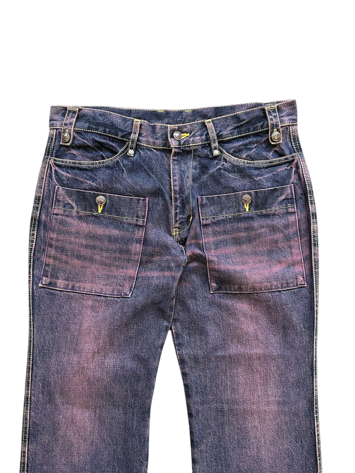 Designer × Japanese Brand Y2k KELEN Japan purple dyed denim Size US 36 / EU 52 - 5 Thumbnail