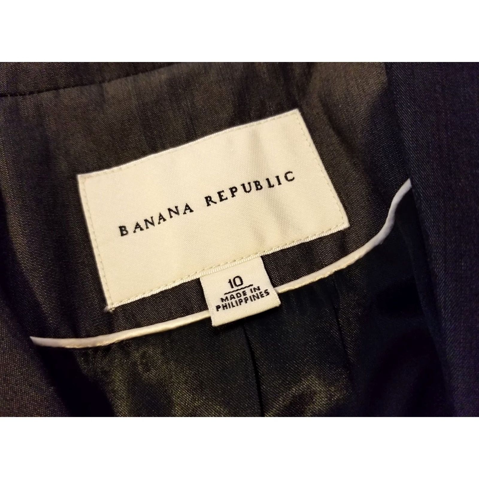 Banana Republic VINTAGE? No — (Note: Original is not vintage) Banana Republic Wool Blazer Shirt? Size L / US 10 / IT 46 - 3 Thumbnail