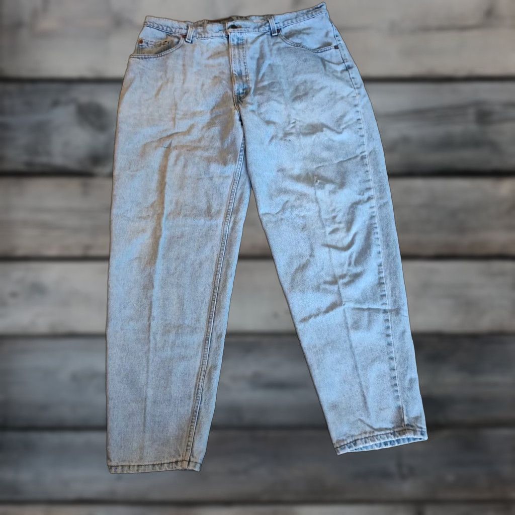 Levi's VINTAGE Levi's 560 Jeans Mens 42X32 Blue Tapered Leg Loose Fit Made In USA 90s Grunge Distressed Size US 42 / EU 58 - 1 Thumbnail