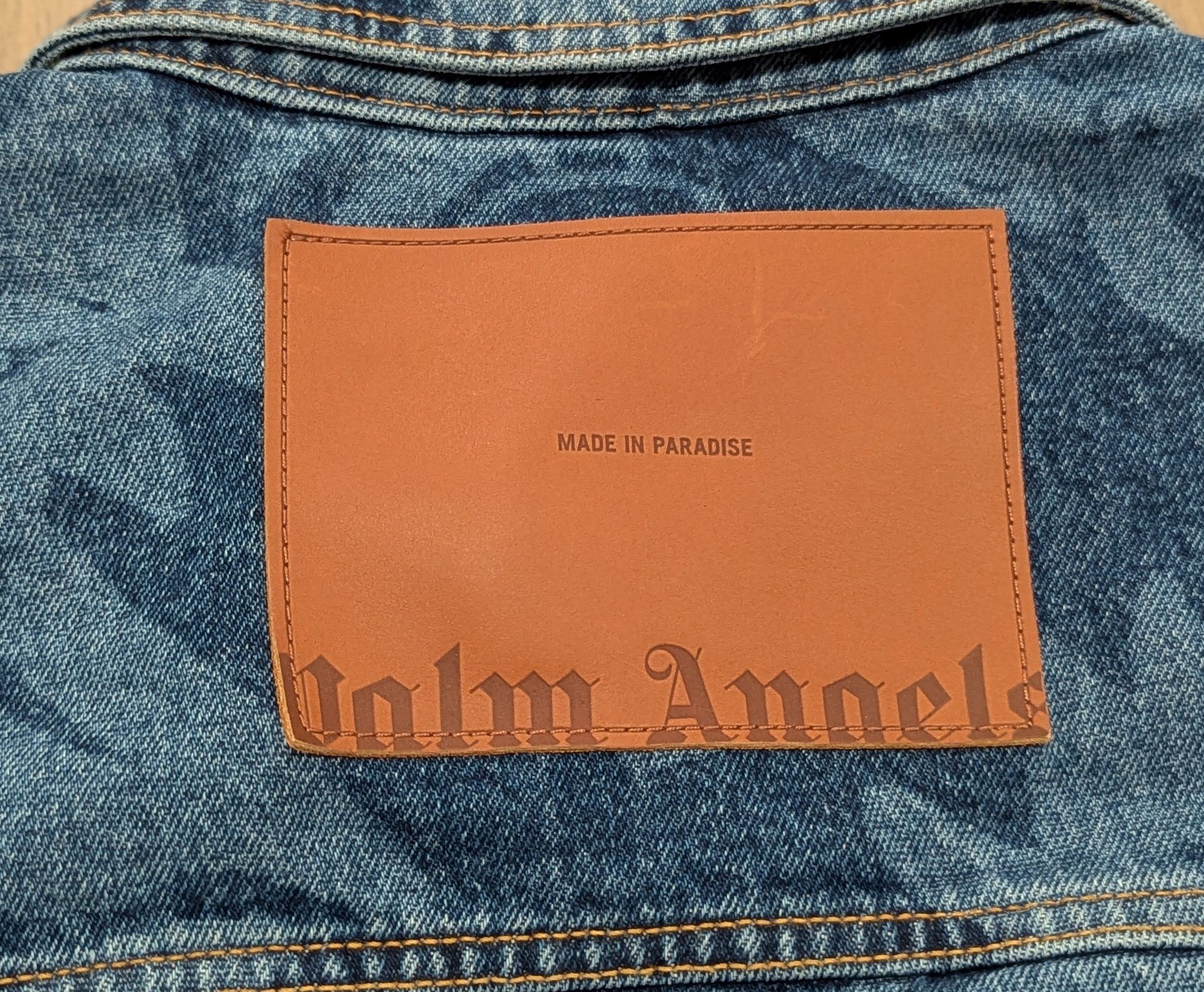 Palm Angels PALM ANGELS Palmity Laser Overshirt Denim Medium Size US M / EU 48-50 / 2 - 5 Thumbnail