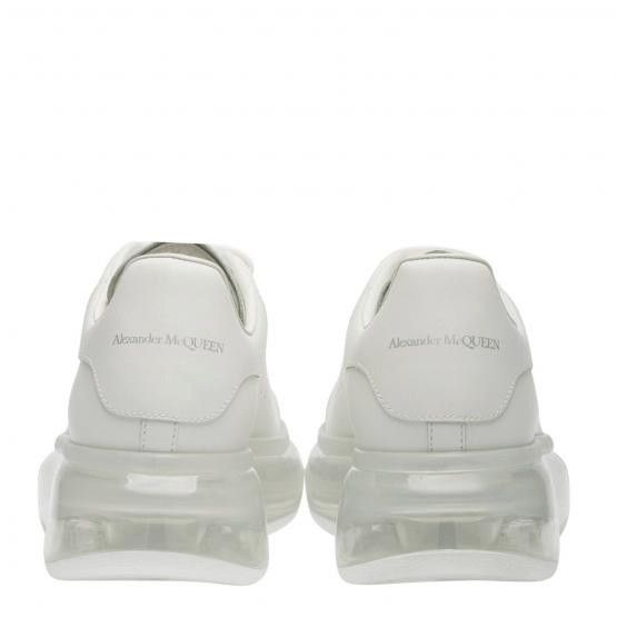Alexander McQueen o1w1db10925 Oversized Transparent Sole Sneaker in White Size US 7 / IT 37 - 4 Thumbnail