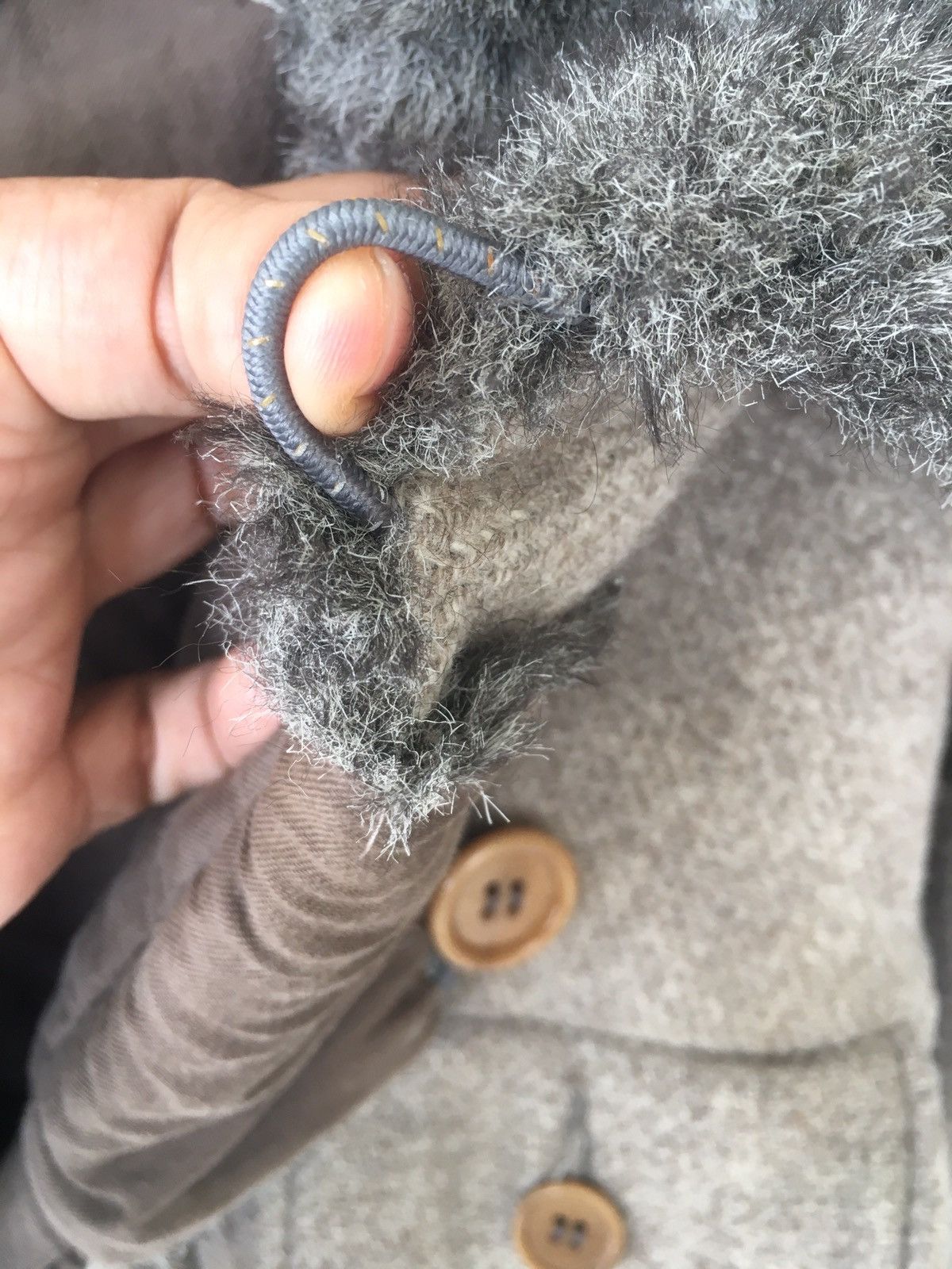 CABANE de ZUCCa × Issey Miyake × Zucca Issey Miyake Zucca Fur 3 Way Neck Long Coat Size S / US 4 / IT 40 - 11 Thumbnail