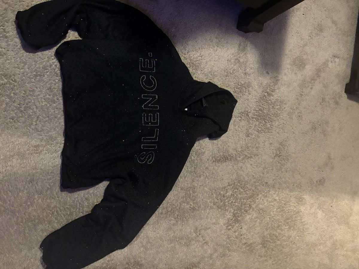 Other SILENCE BY ONYX ONYX VVS RHINESTONE HOODIE IN BLACK Size US M / EU 48-50 / 2 - 1 Thumbnail