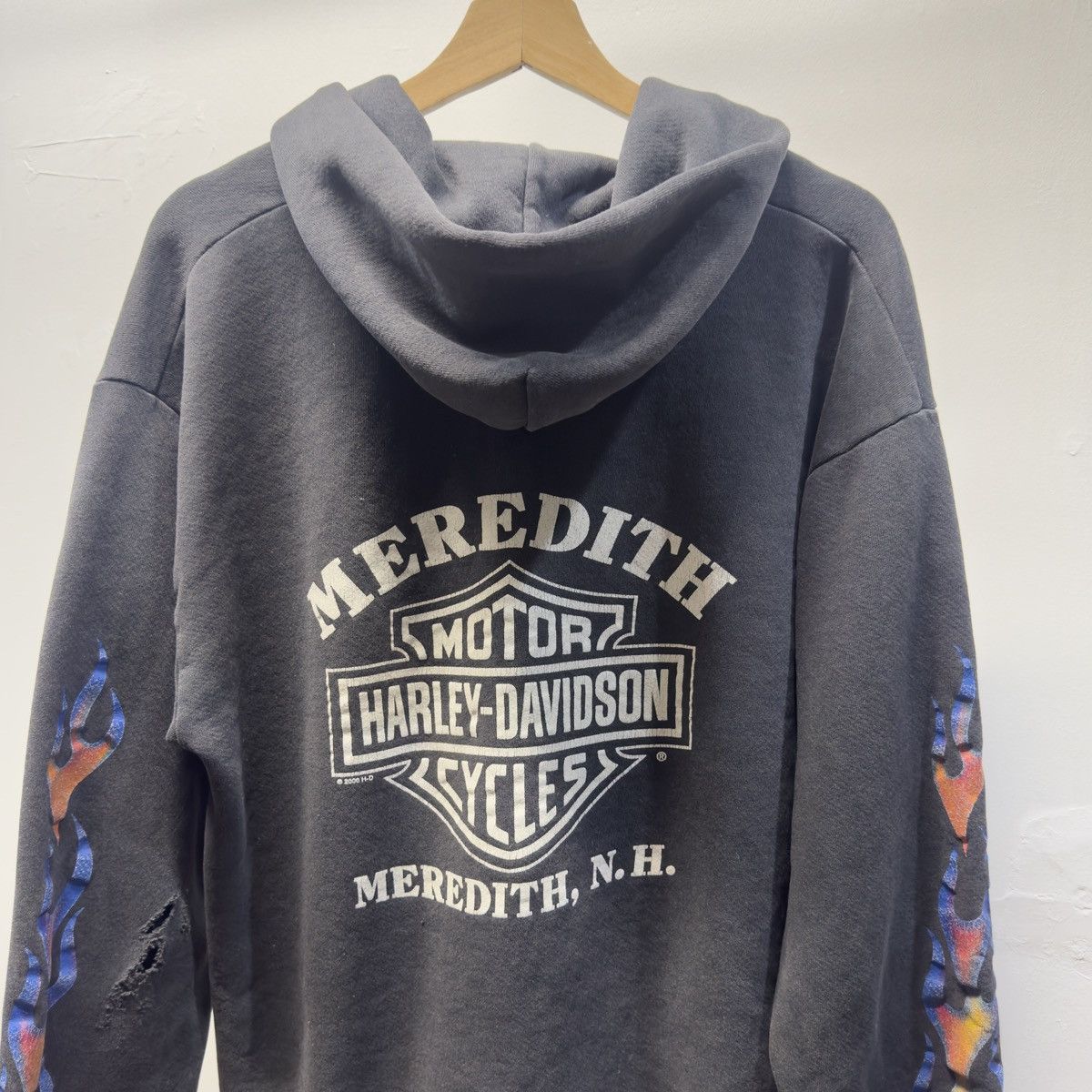 Harley Davidson Harley Davidson Flame Zip Hoodie ERD Grunge Chrome WCC Size US L / EU 52-54 / 3 - 10 Thumbnail