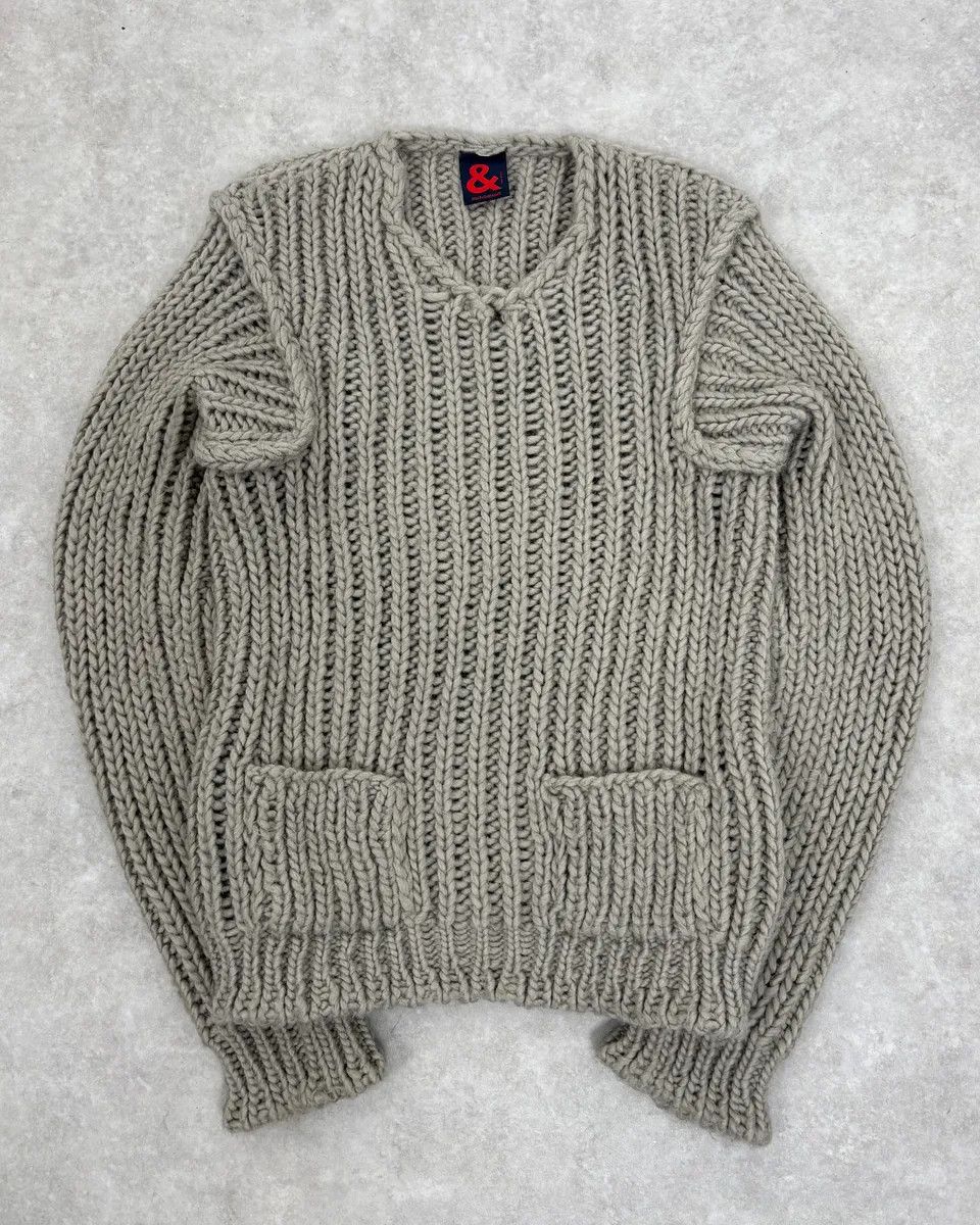 Dolce & Gabbana 1990s Dolce & Gabbana Grey Wool Alpaga Sweater Size US M / EU 48-50 / 2 - 3 Thumbnail