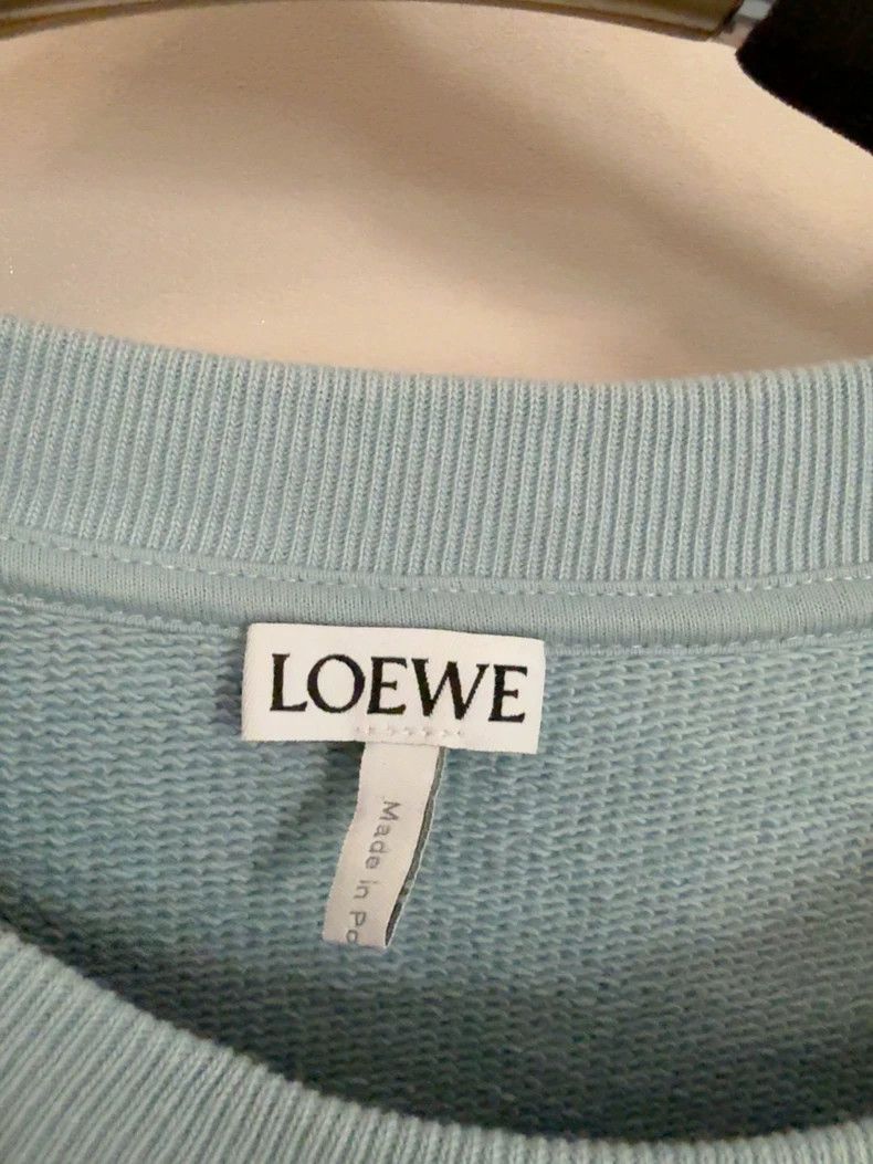 Loewe LOEWE Blue embroidered hoodie Size XL / US 12-14 / IT 48-50 - 2 Thumbnail