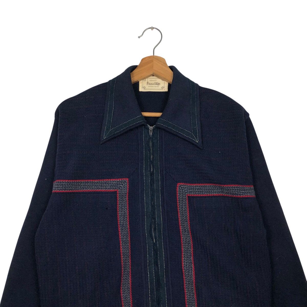 Japanese Brand 📌Vintage Bomber Cardigan Jacket PinnaclAlps Issey Miyake Size US L / EU 52-54 / 3 - 4 Thumbnail
