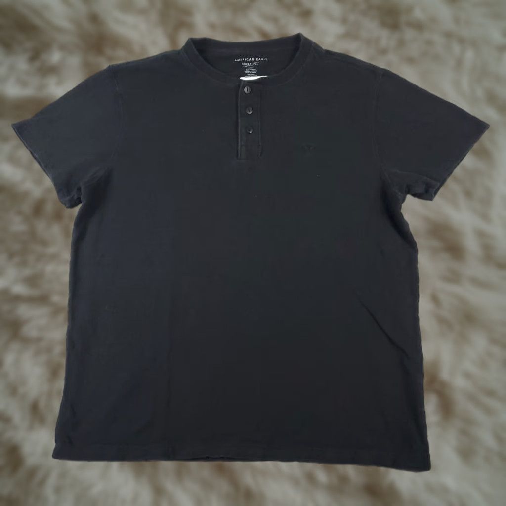 American Eagle Outfitters AMERICAN EAGLE OUTFITTERS T Shirt Mens Large Black Casual Short Sleeve Crew Ne; Color Black; Size L; Classic Modern Sports American; Mens Size US L / EU 52-54 / 3 - 1 Thumbnail
