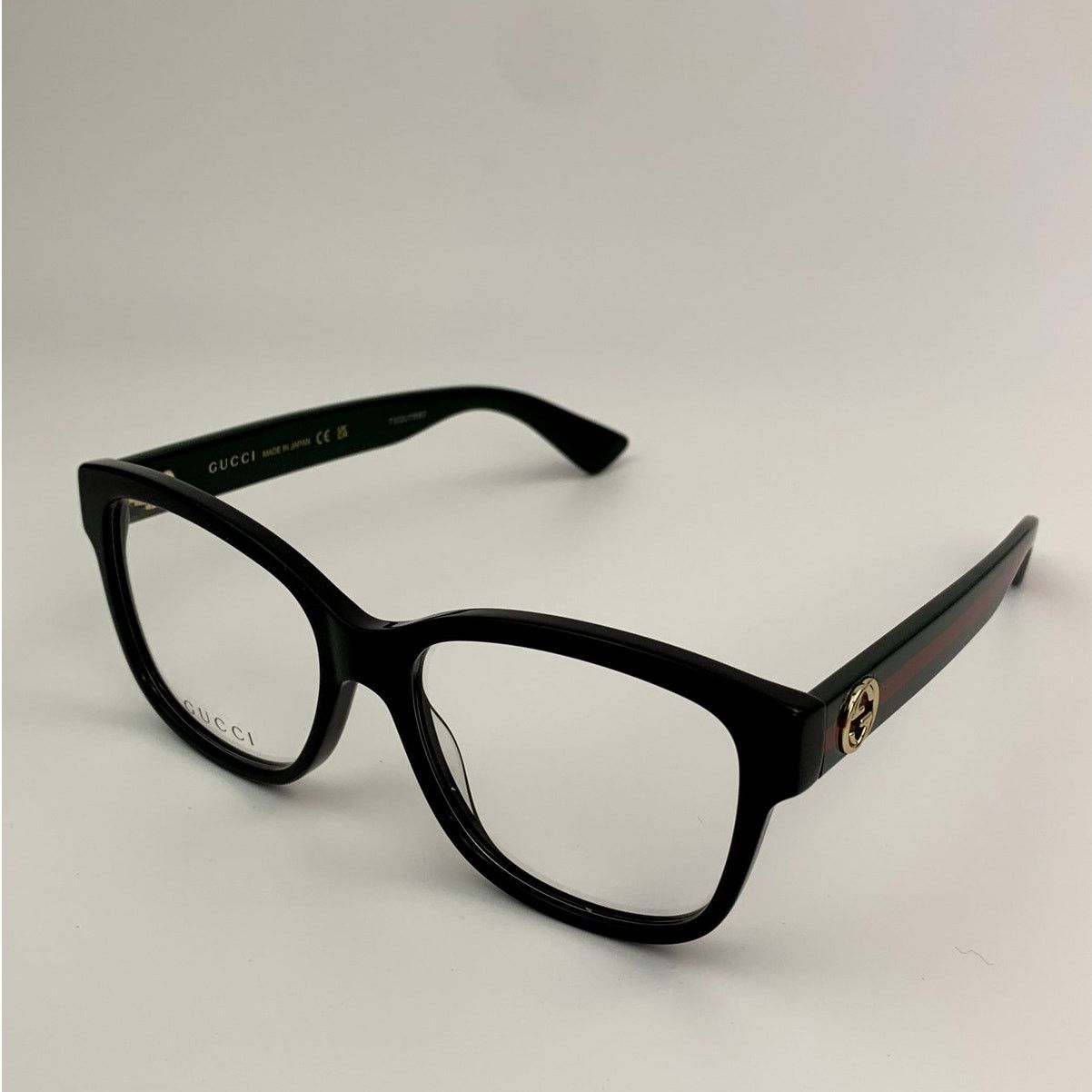 Gucci NEW Gucci Eyeglasses GG0038ON 011 Black Green Transperent Size ONE SIZE - 3 Thumbnail