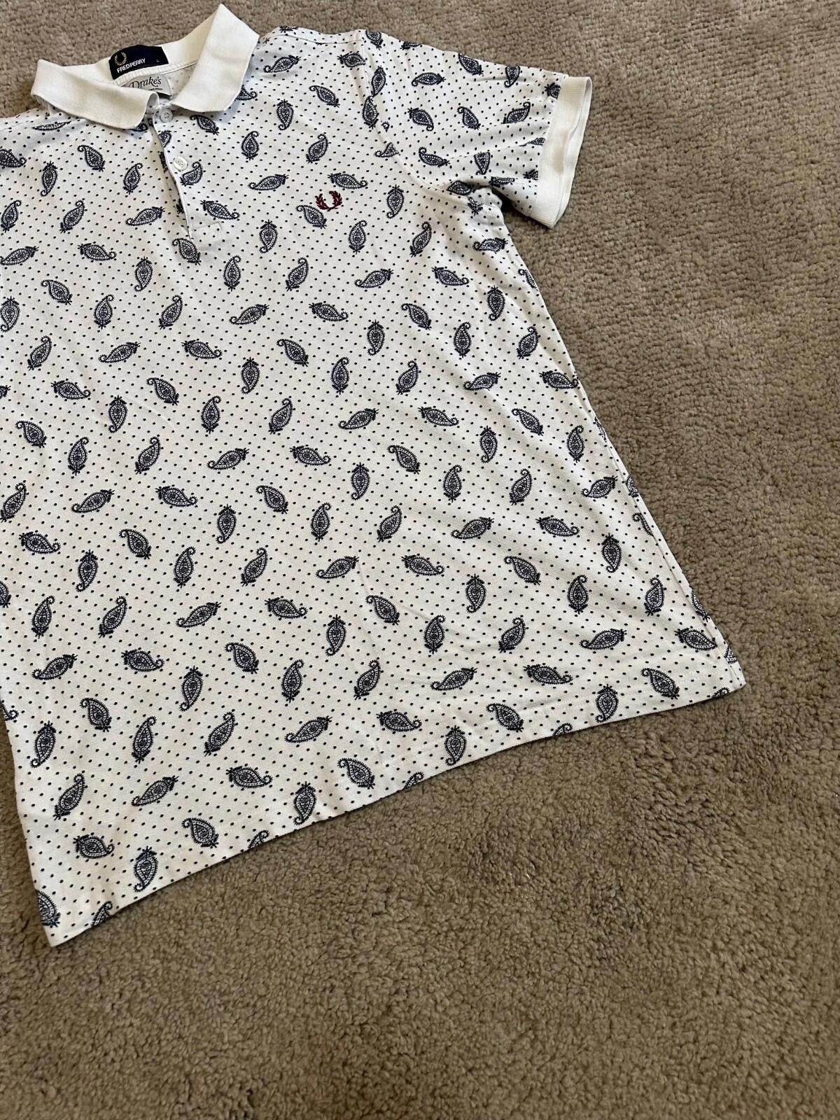 Fred Perry Fred Perry x Drake's Archive Print Paisley SS Polo Shirt L Size US L / EU 52-54 / 3 - 2 Thumbnail