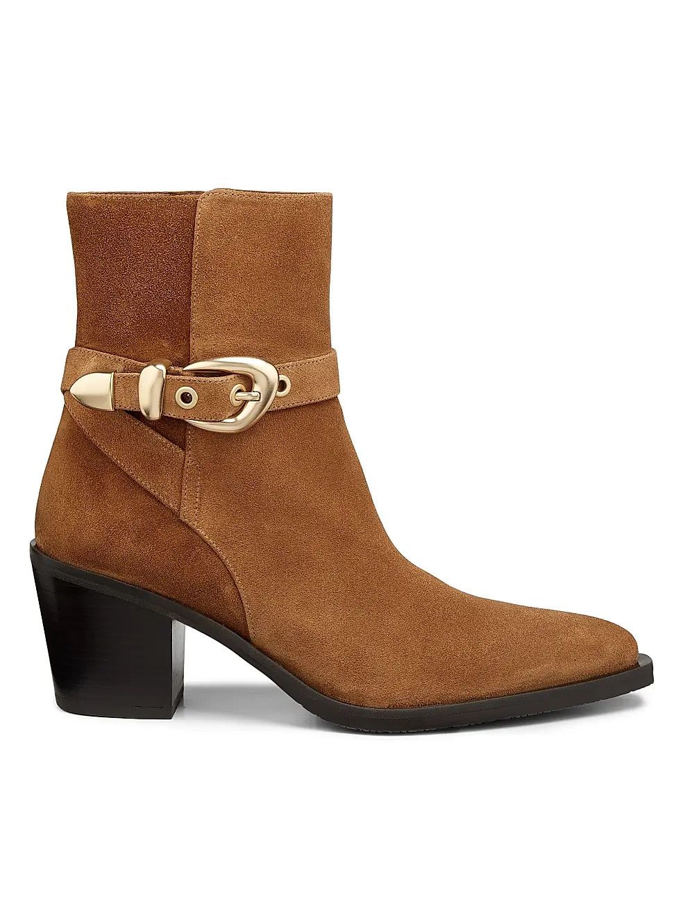Stuart Weitzman os11x0326 Maven Suede Booties in Dark Brown Size US 6.5 / IT 36.5 - 1 Thumbnail