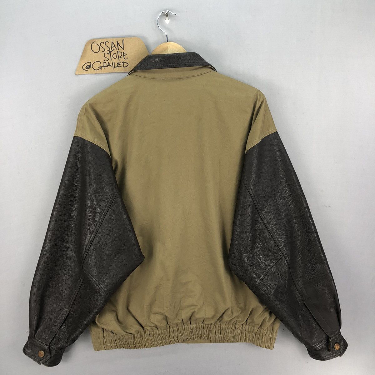 Bjorn Borg Vintage 90’s Bjorn Borg Leather Sleeve Jacket Size US XXL / EU 58 / 5 - 19 Thumbnail