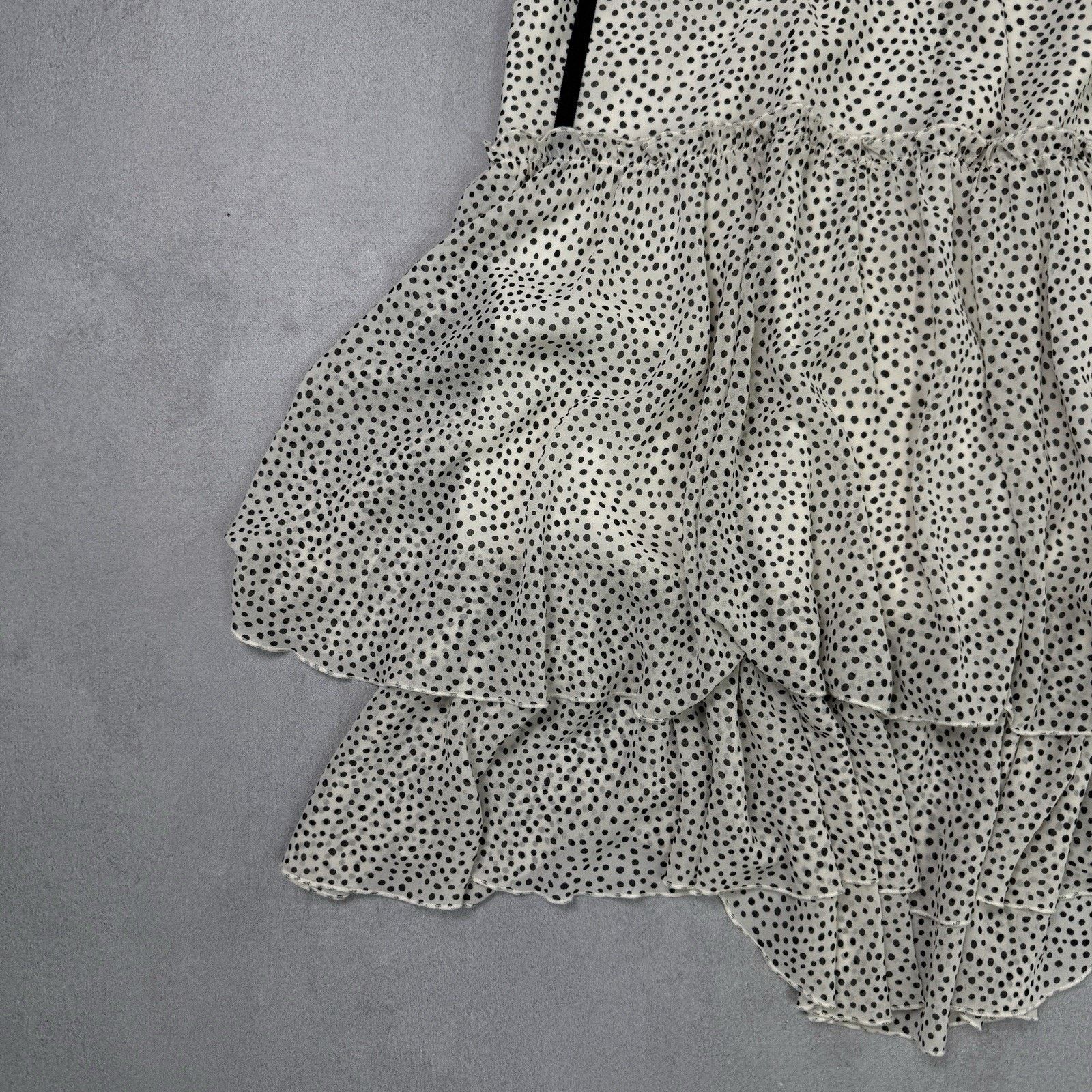 ME+EM ME+EM Polkadot Print Georgette Swing Dress Dotty Size S / US 4 / IT 40 - 9 Thumbnail