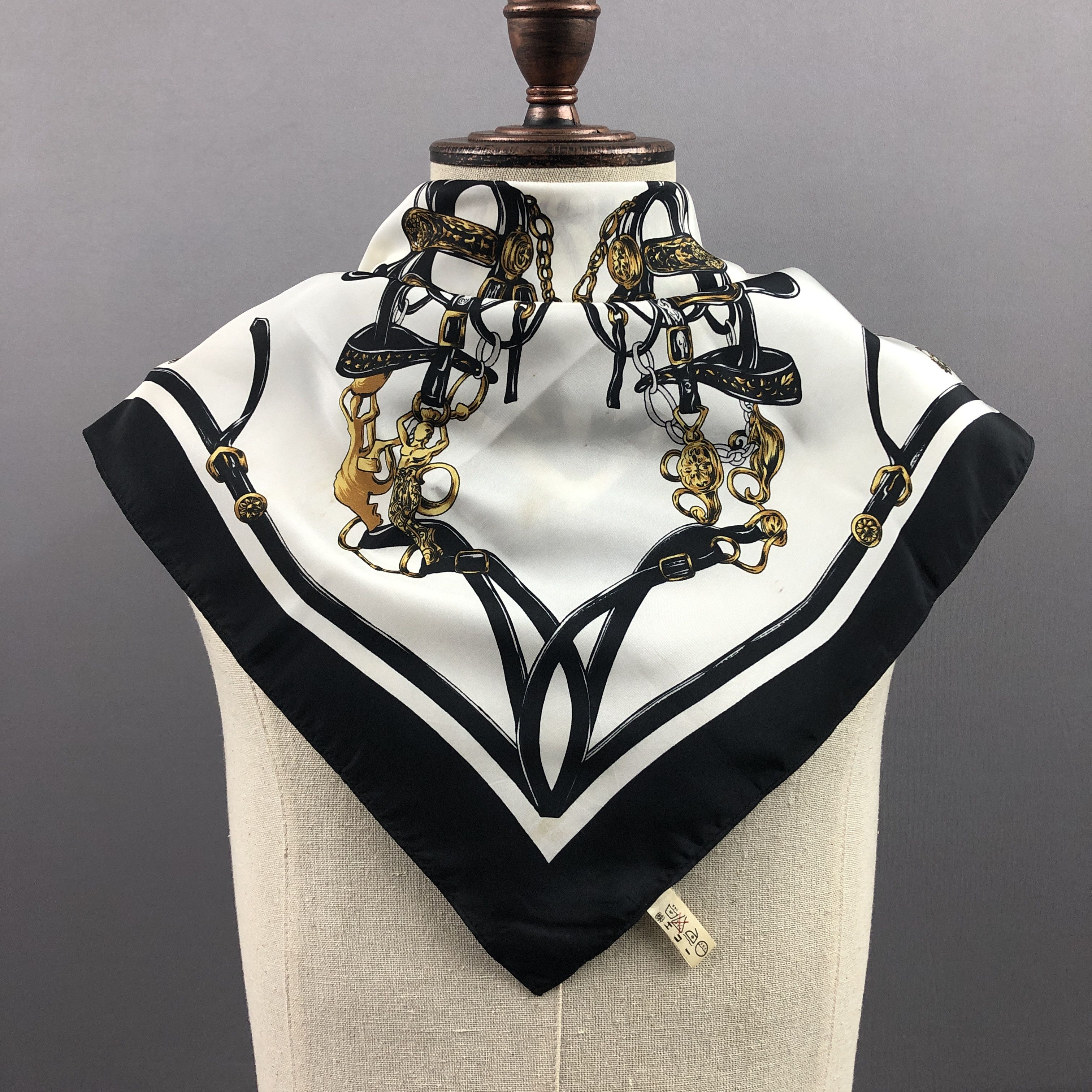 Japanese Brand Vintage Horse SILK Scarf Twill Stole Wraps Scarves Size ONE SIZE - 2 Thumbnail
