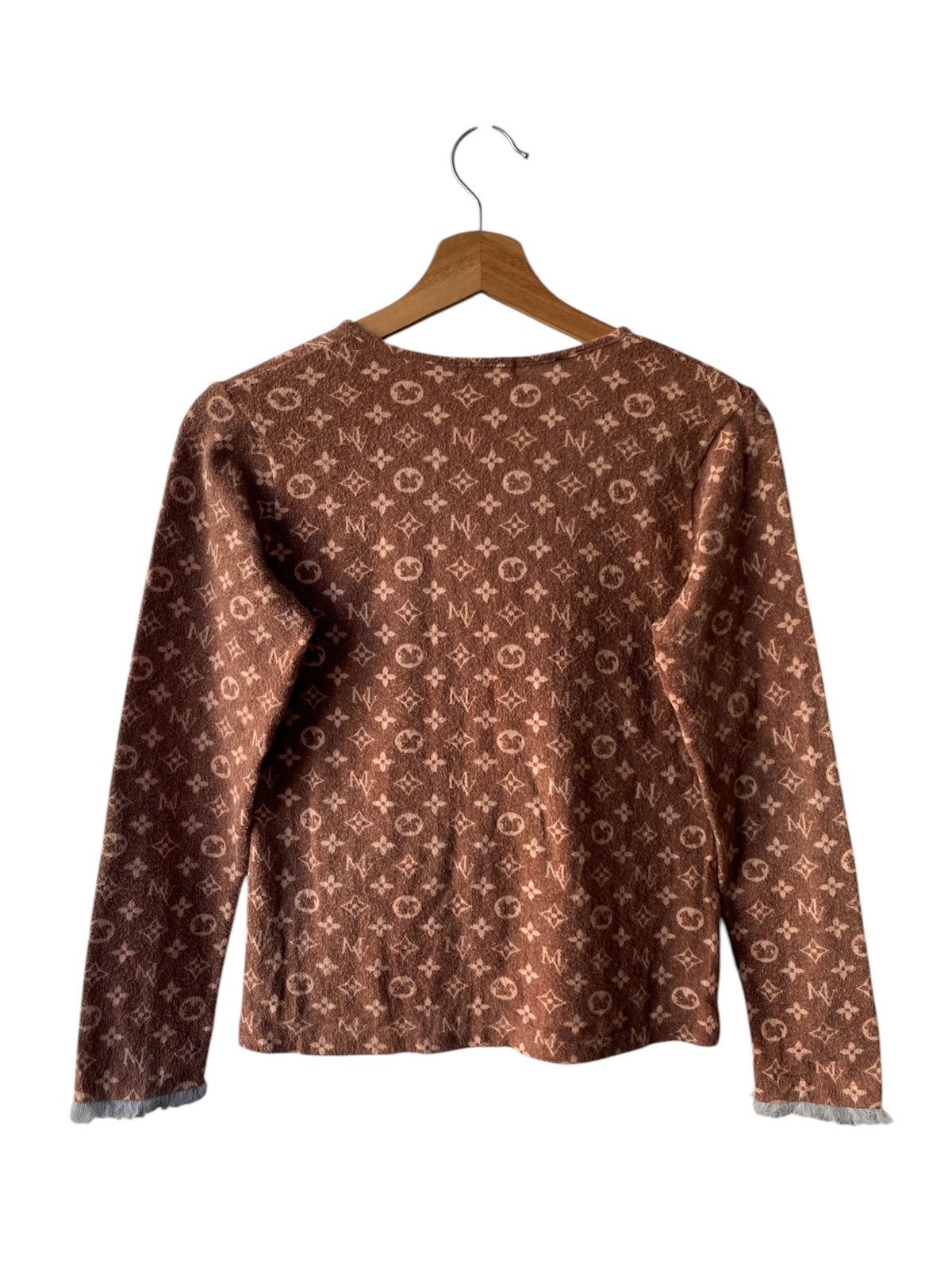 If Six Was Nine × Japanese Brand × Le Grande Bleu (L.G.B.) E.T.C Japan Rip Off Louis Vuitton Monogram Long Sleeve Shirt Size S / US 4 / IT 40 - 2 Thumbnail