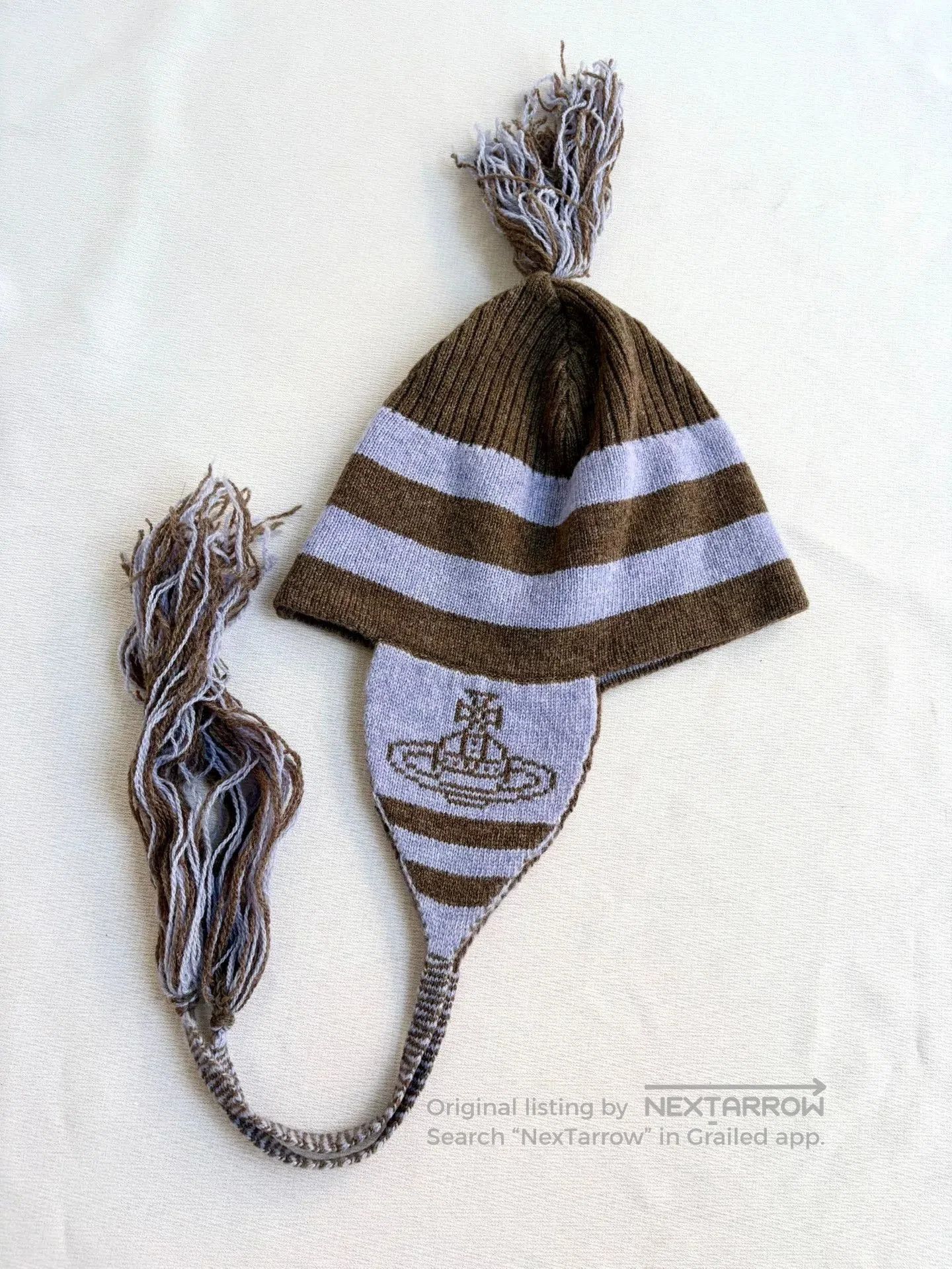 Vivienne Westwood vivienne westwood striped earflap hat. Size ONE SIZE - 2 Thumbnail